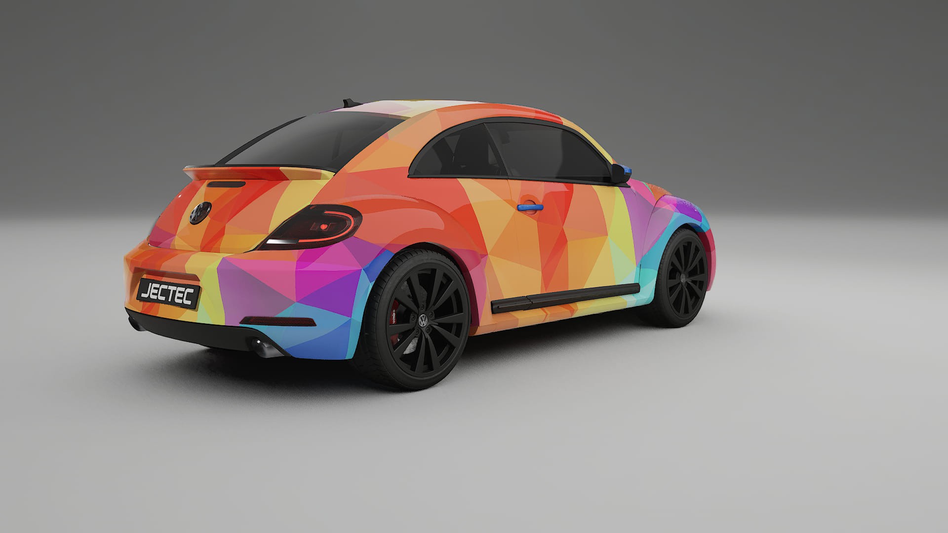 VW Beetle A5 prefacelift pre-LCI VECTOR VIBE – Ontworpen Wrap PPF Kit van Printbaar Polyurethaanfolie