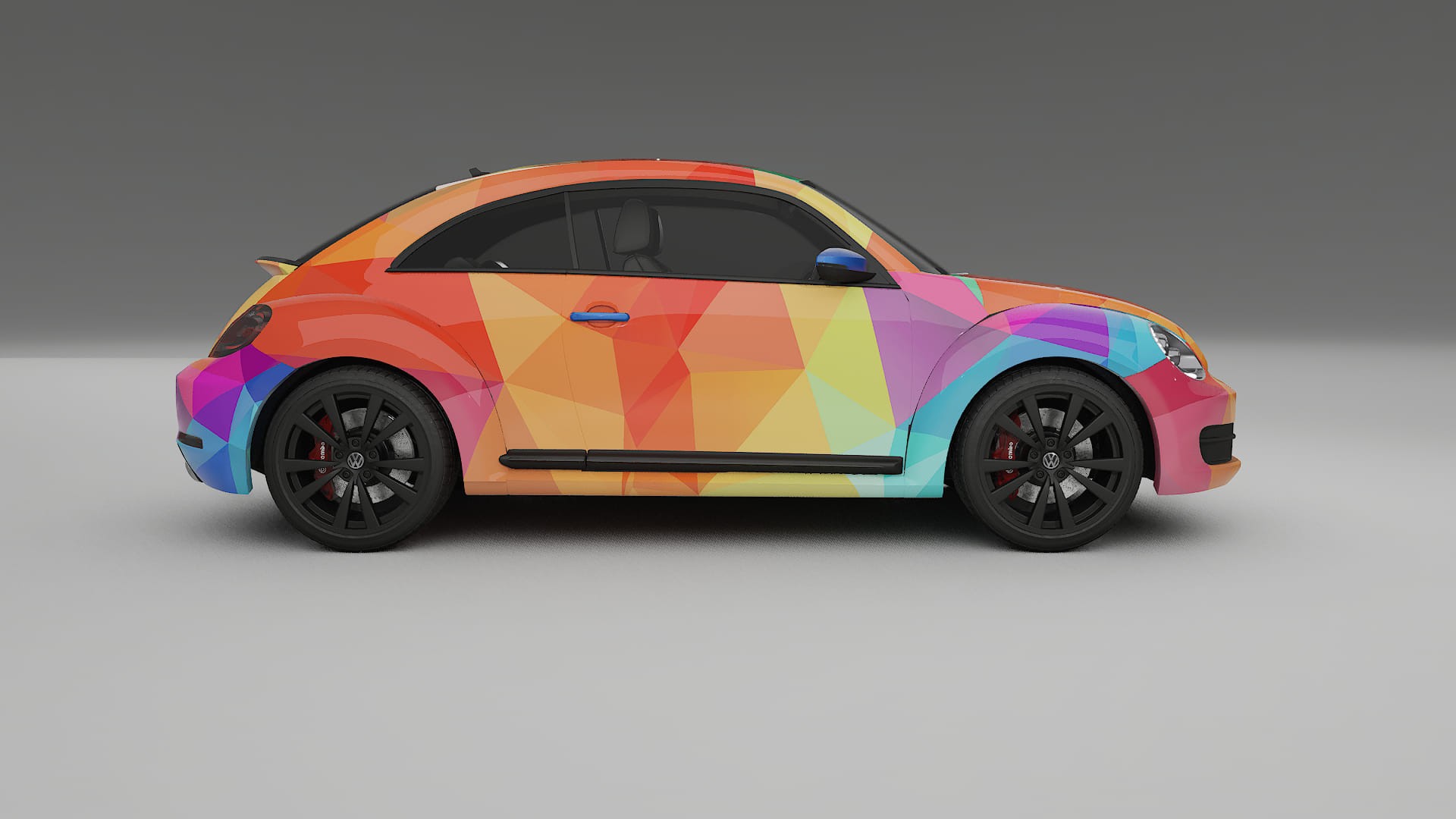 VW Beetle A5 prefacelift pre-LCI VECTOR VIBE – Ontworpen Wrap PPF Kit van Printbaar Polyurethaanfolie