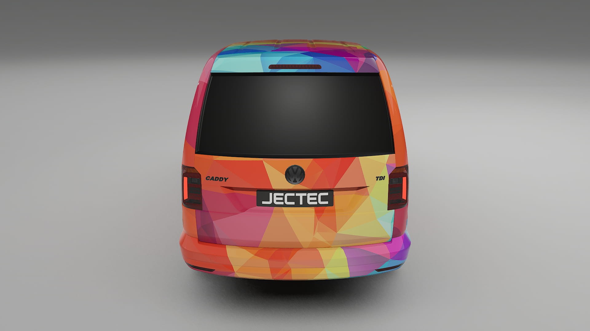 VW Caddy Maxi SB VECTOR VIBE – Ontworpen Wrap PPF Kit van Printbaar Polyurethaanfolie