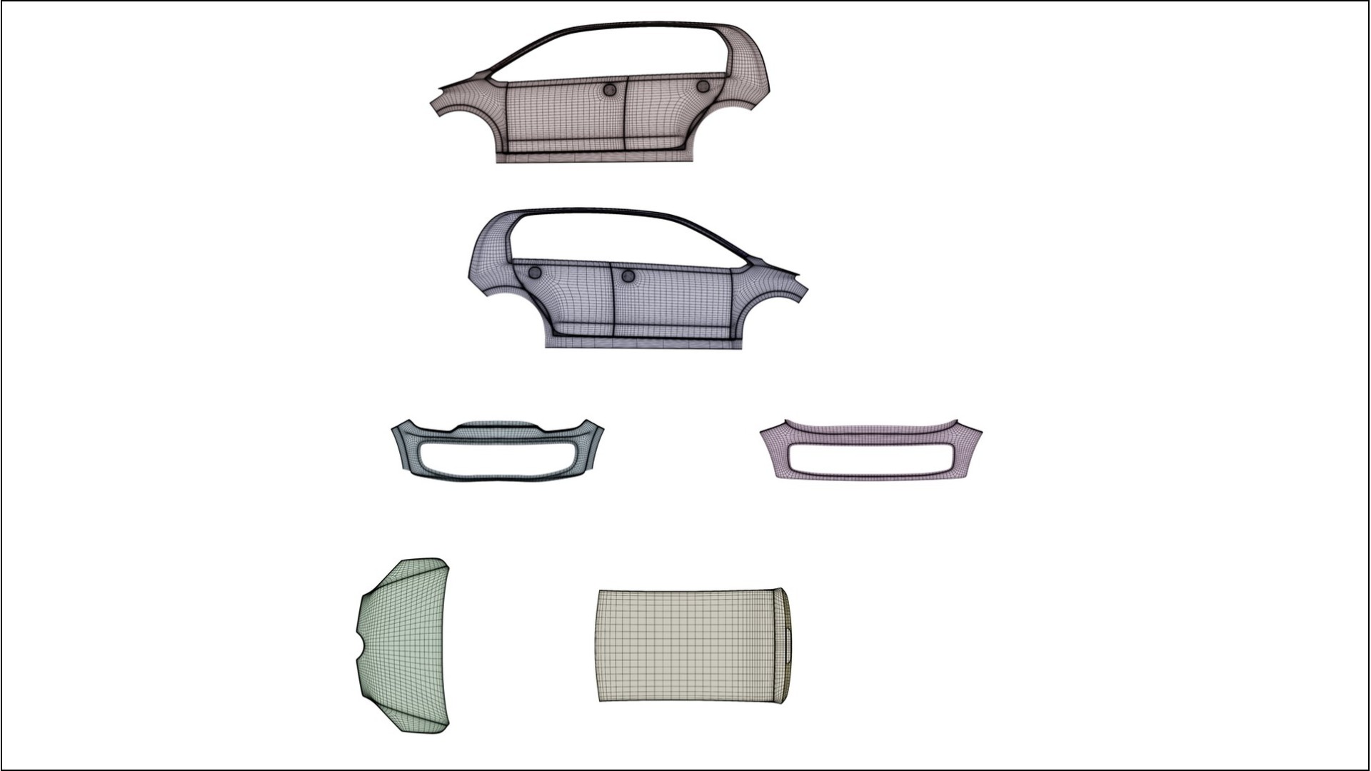 VW Cross Up VECTOR VIBE – Ontworpen Wrap PPF Kit van Printbaar Polyurethaanfolie