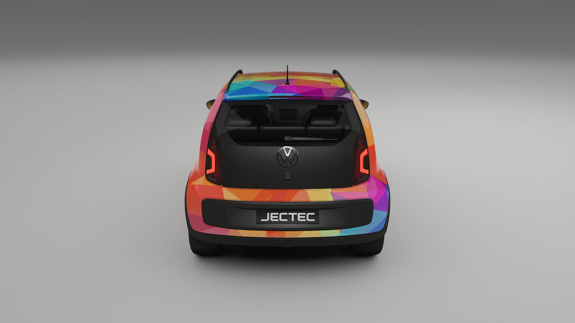 VW Cross Up VECTOR VIBE – Ontworpen Wrap PPF Kit van Printbaar Polyurethaanfolie