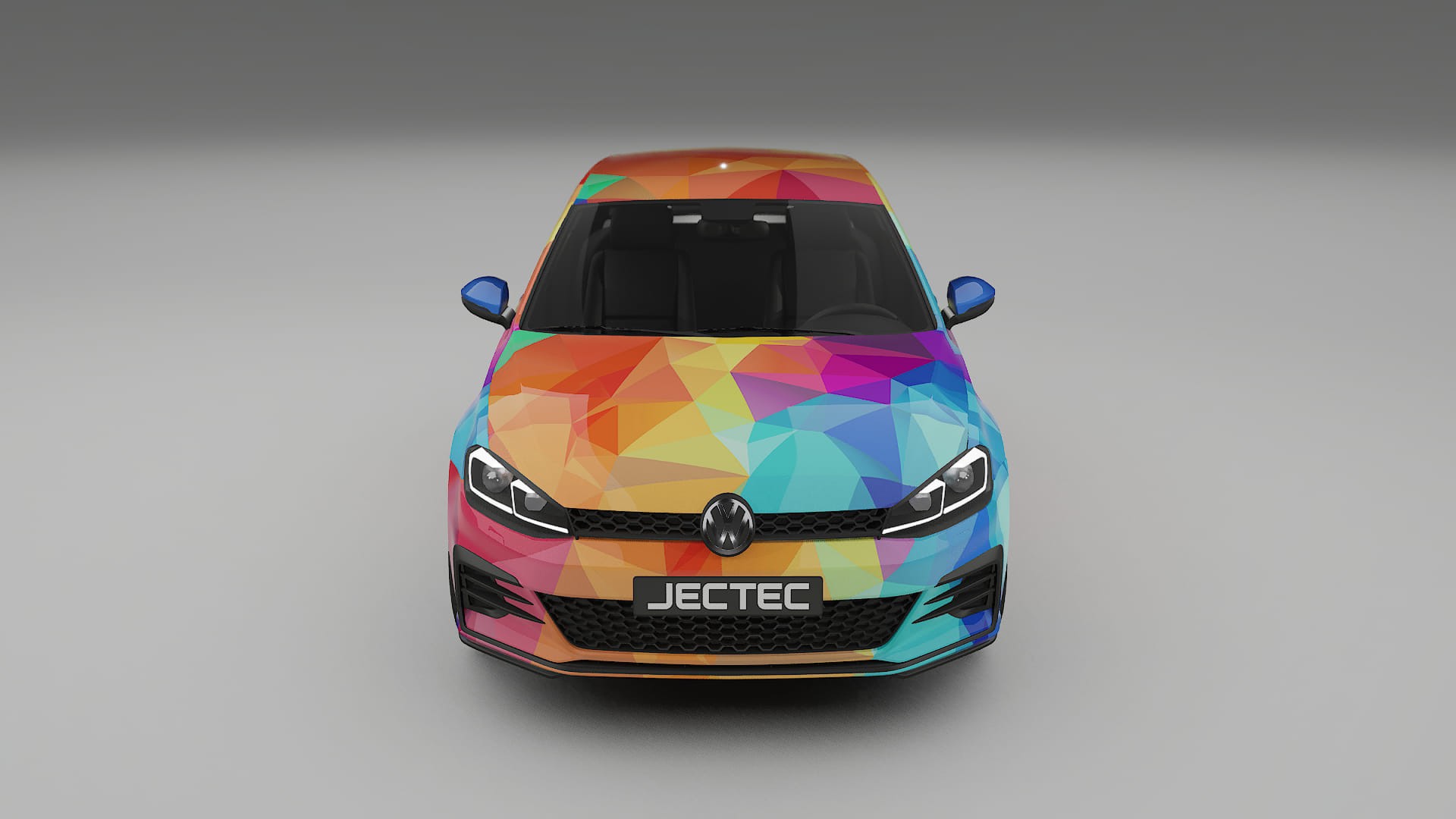 VW Golf Mk7 VECTOR VIBE – Ontworpen Wrap PPF Kit van Printbaar Polyurethaanfolie