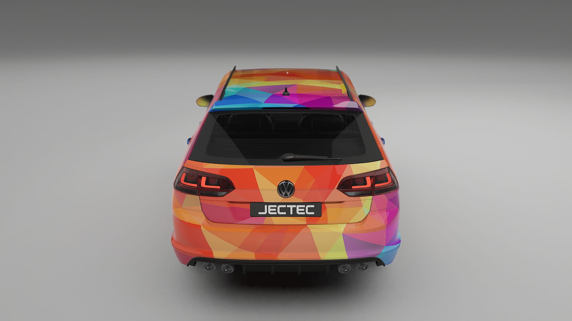 VW Golf Variant Mk7 VECTOR VIBE – Ontworpen Wrap PPF Kit van Printbaar Polyurethaanfolie