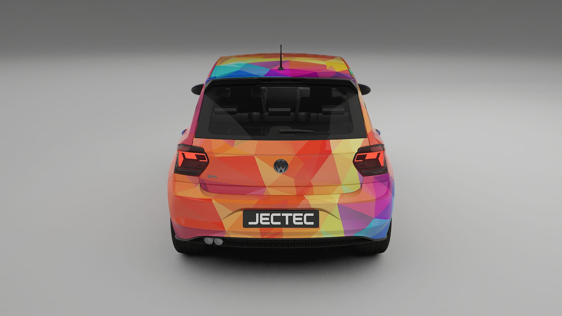 VW Polo GTI VI VECTOR VIBE – Ontworpen Wrap PPF Kit van Printbaar Polyurethaanfolie