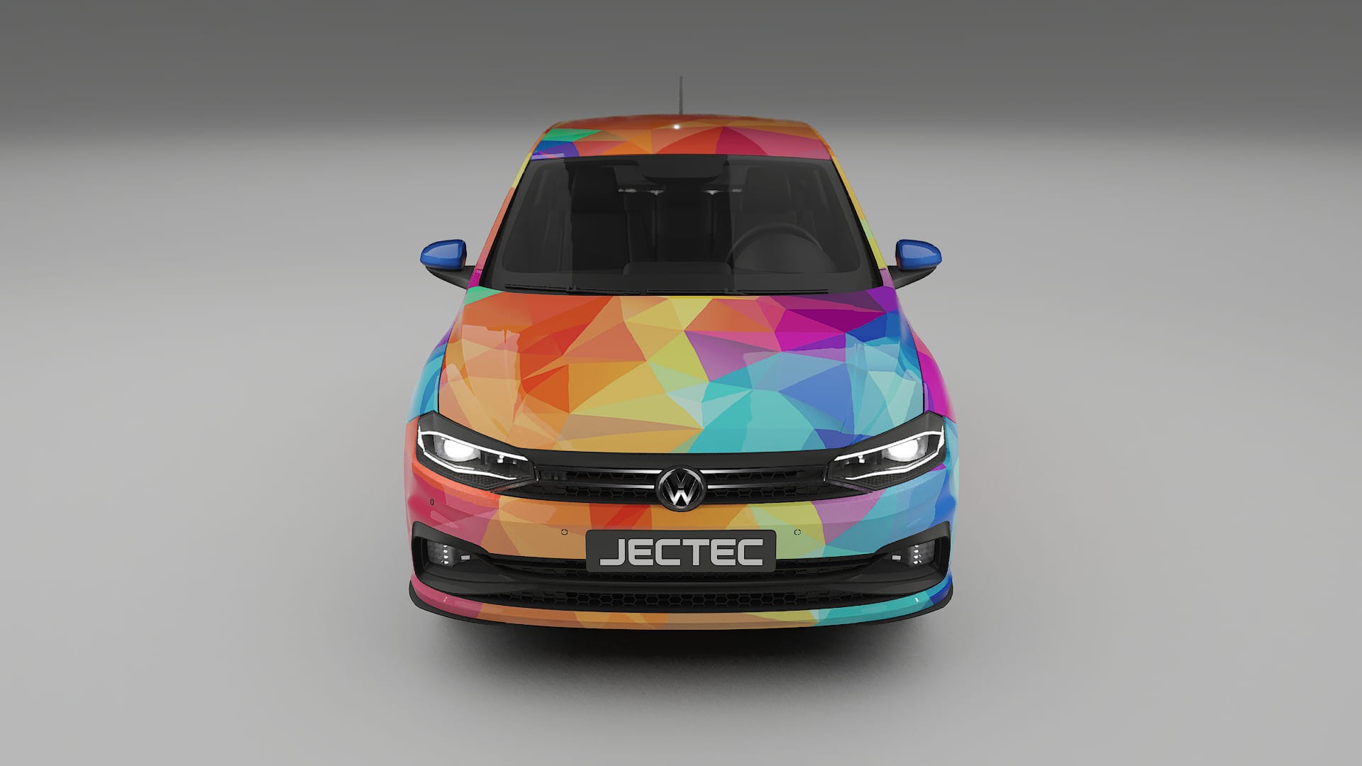 VW Polo GTI VI VECTOR VIBE – Ontworpen Wrap PPF Kit van Printbaar Polyurethaanfolie