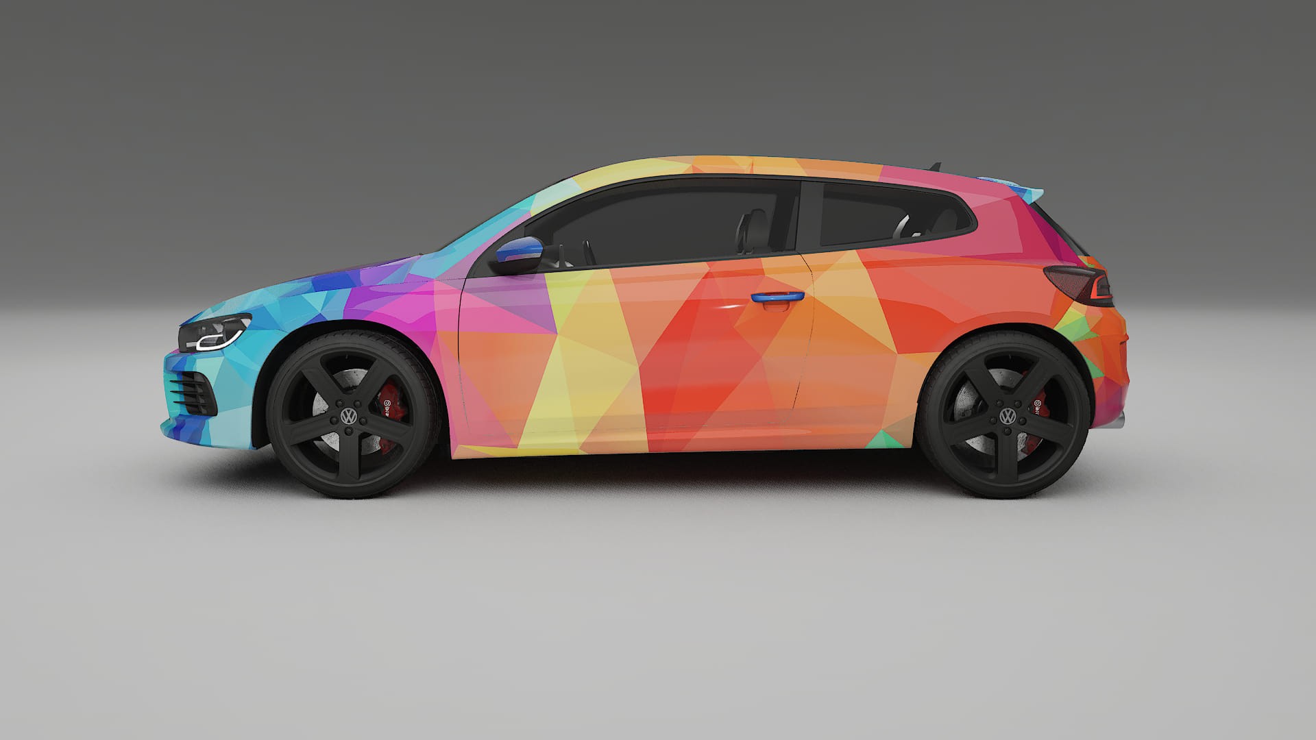 VW Scirocco R III VECTOR VIBE – Ontworpen Wrap PPF Kit van Printbaar Polyurethaanfolie