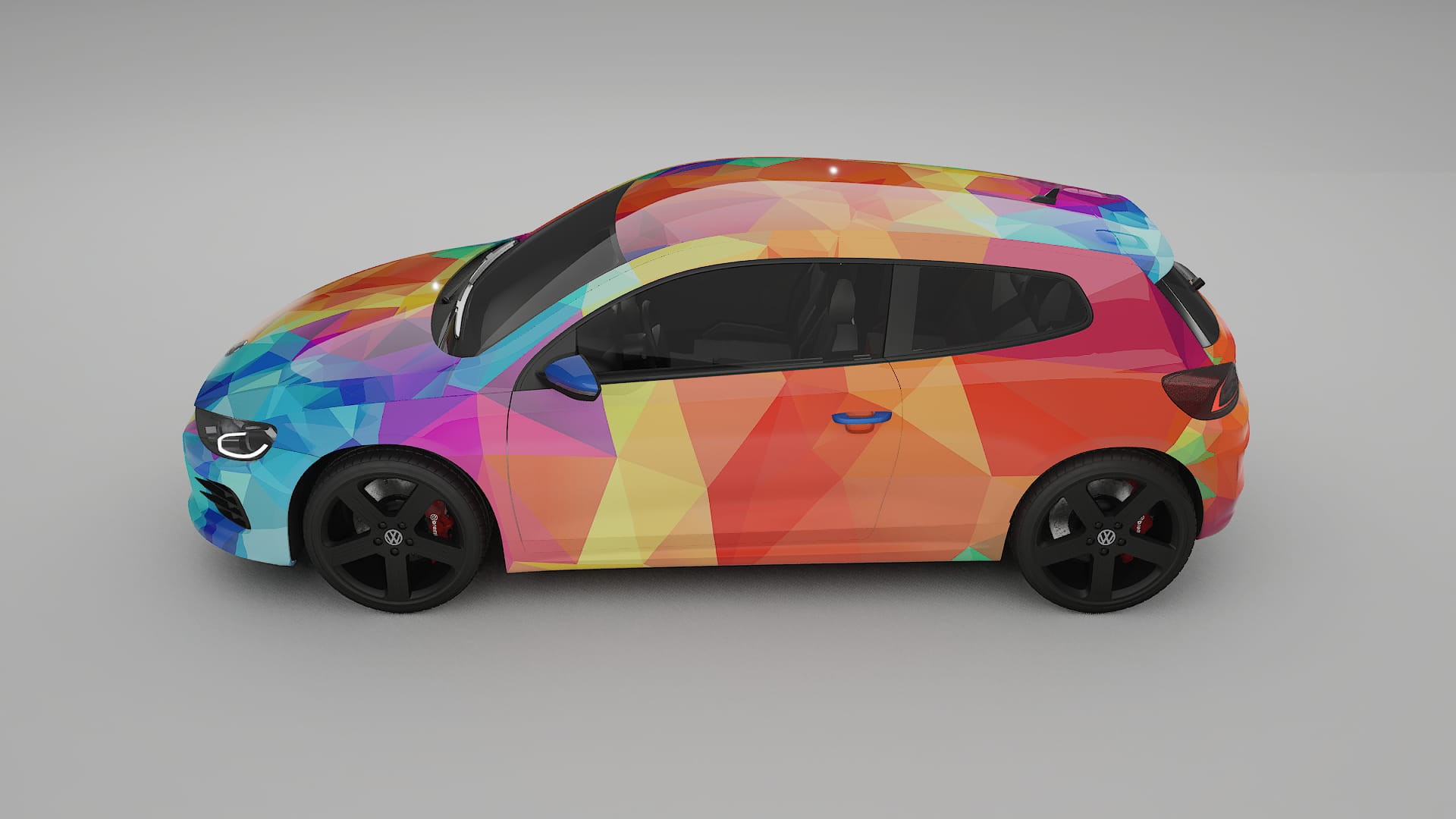 VW Scirocco R III VECTOR VIBE – Ontworpen Wrap PPF Kit van Printbaar Polyurethaanfolie