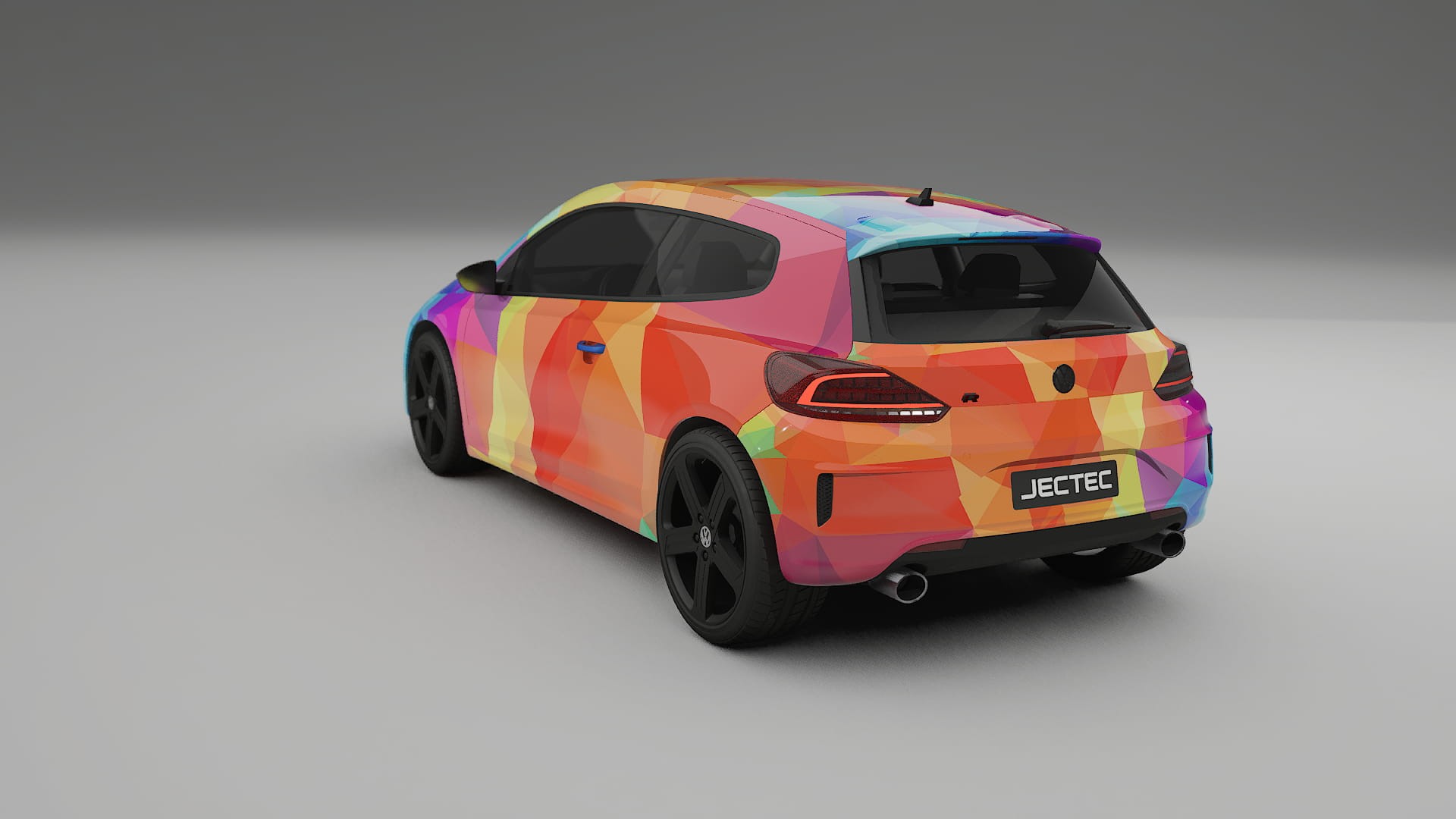 VW Scirocco R III VECTOR VIBE – Ontworpen Wrap PPF Kit van Printbaar Polyurethaanfolie