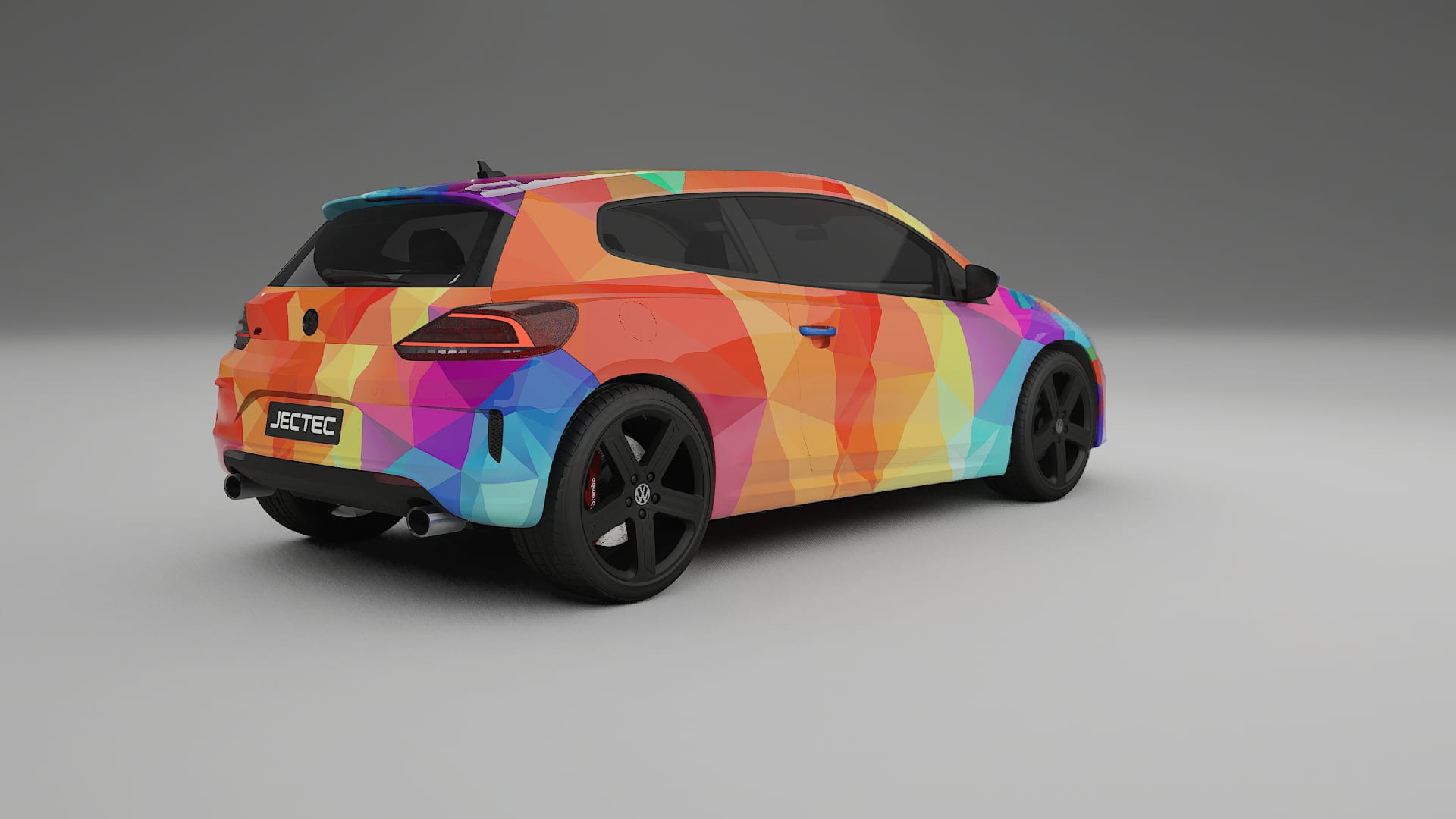 VW Scirocco R III VECTOR VIBE – Ontworpen Wrap PPF Kit van Printbaar Polyurethaanfolie