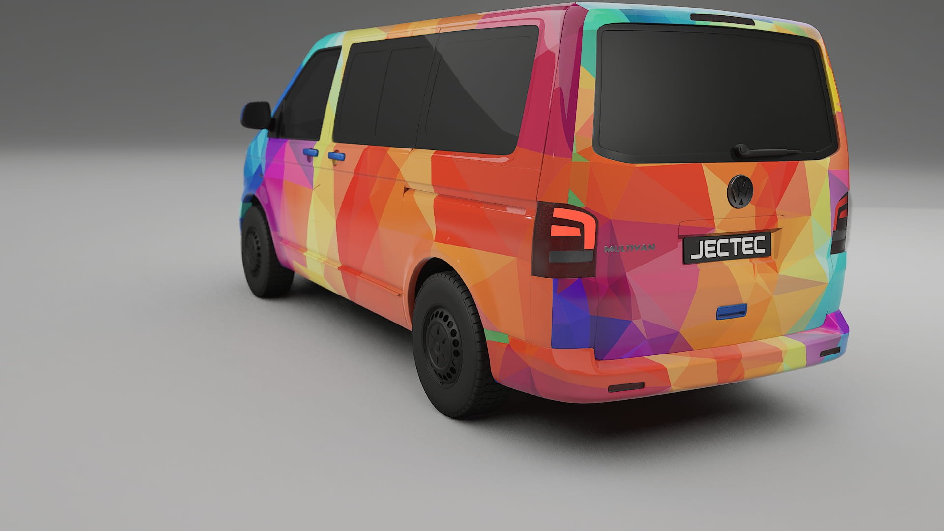 VW Transporter T5 Caravelle VECTOR VIBE – Ontworpen Wrap PPF Kit van Printbaar Polyurethaanfolie
