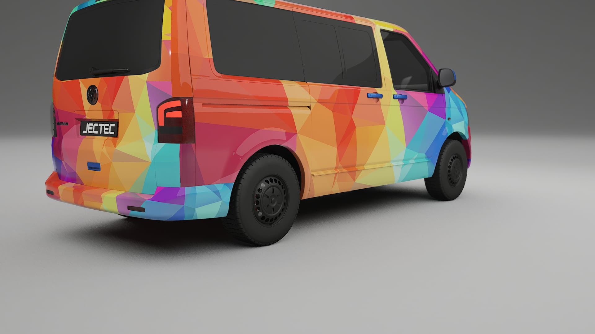 VW Transporter T5 Caravelle VECTOR VIBE – Ontworpen Wrap PPF Kit van Printbaar Polyurethaanfolie