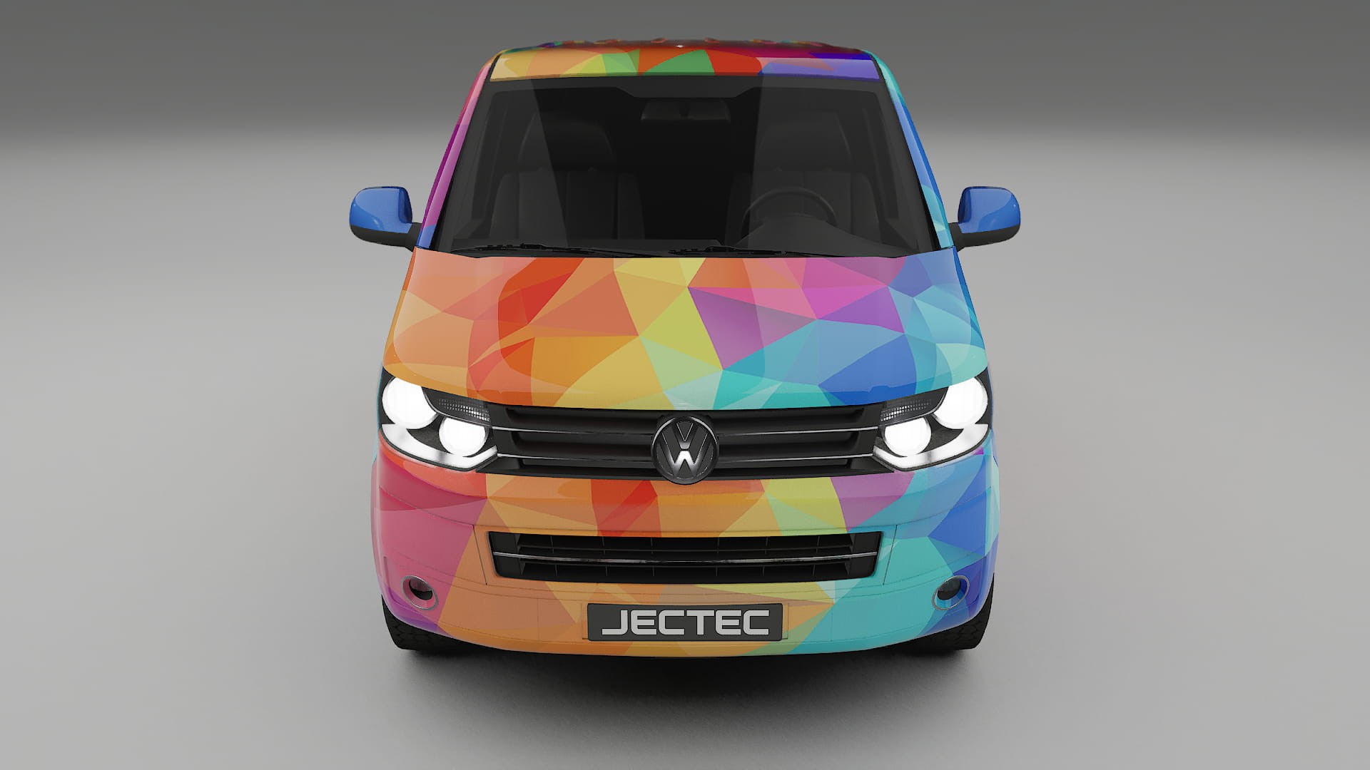 VW Transporter T5 Caravelle VECTOR VIBE – Ontworpen Wrap PPF Kit van Printbaar Polyurethaanfolie