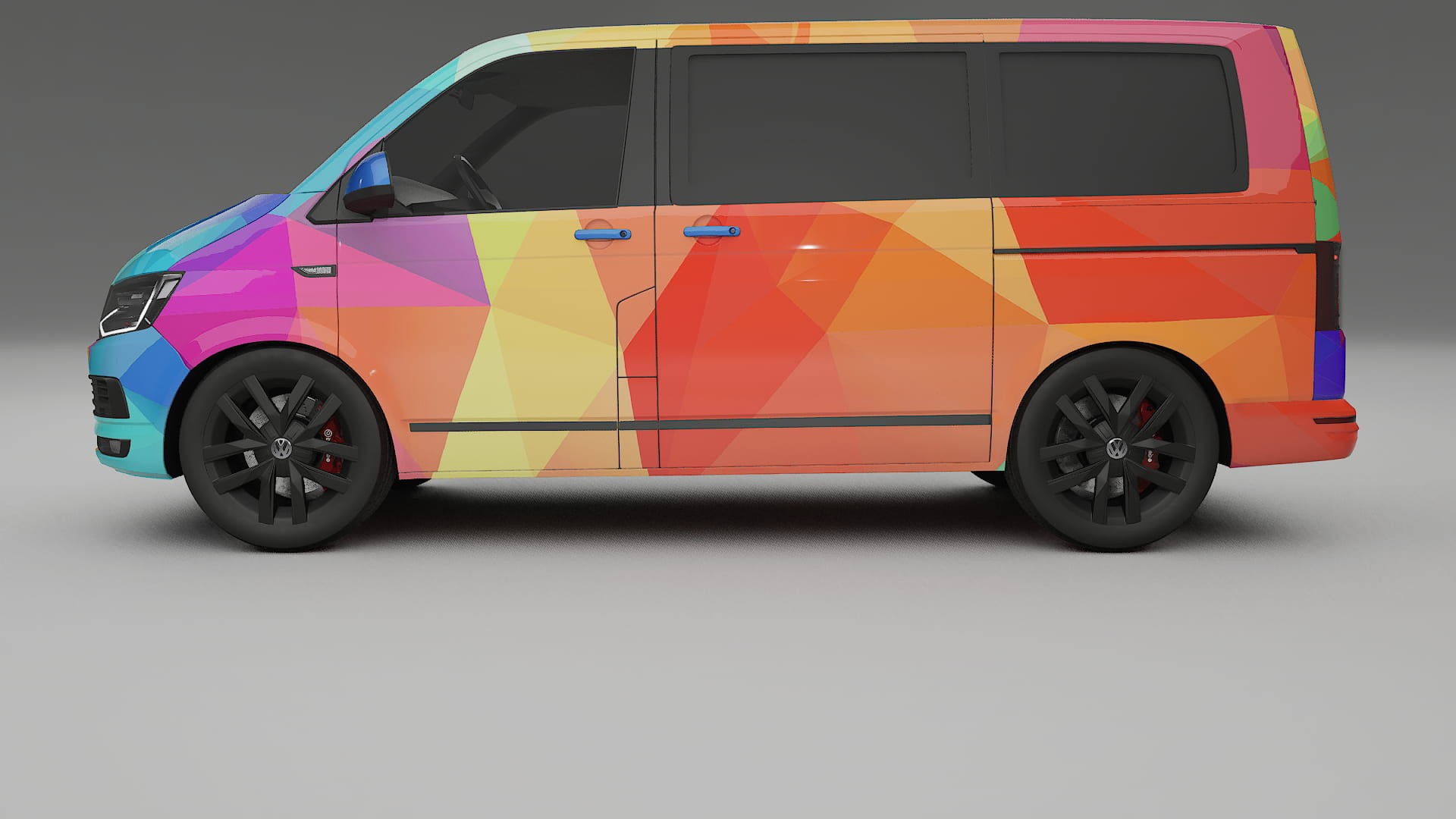VW Transporter T6 Multivan VECTOR VIBE – Ontworpen Wrap PPF Kit van Printbaar Polyurethaanfolie