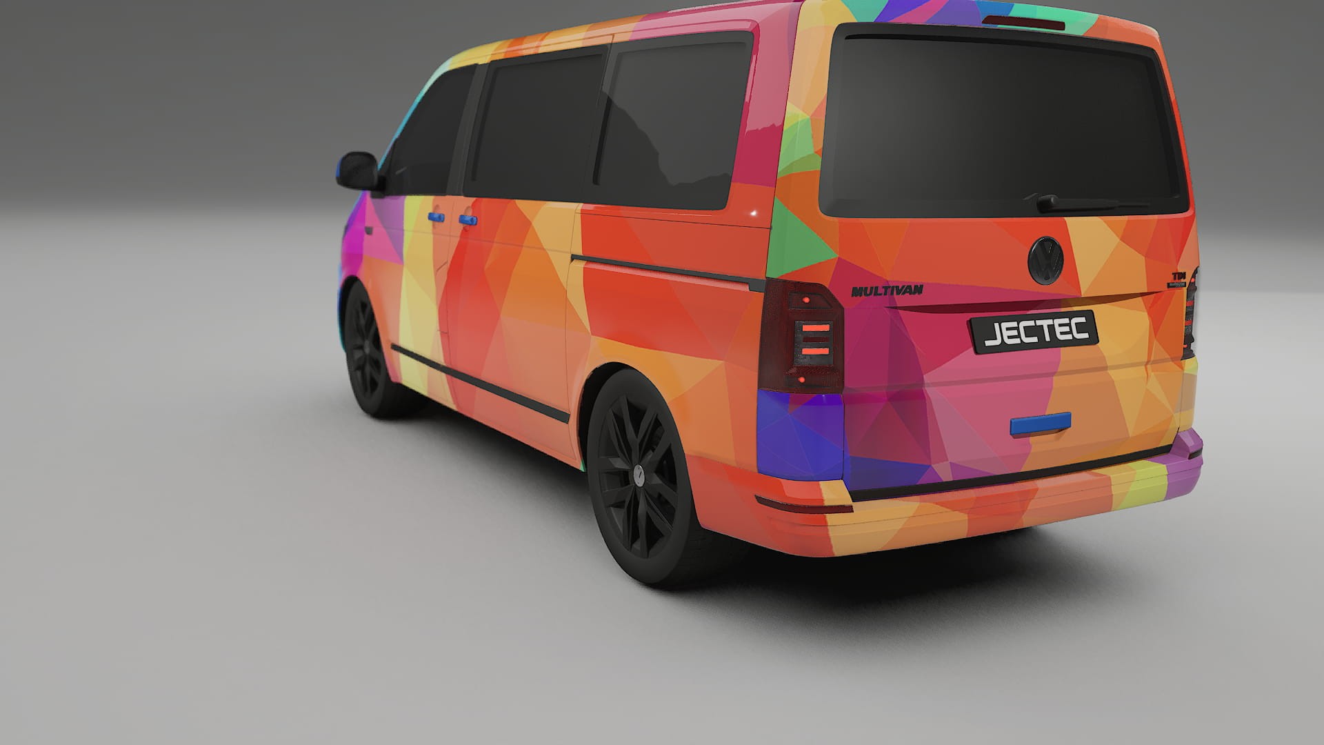 VW Transporter T6 Multivan VECTOR VIBE – Ontworpen Wrap PPF Kit van Printbaar Polyurethaanfolie