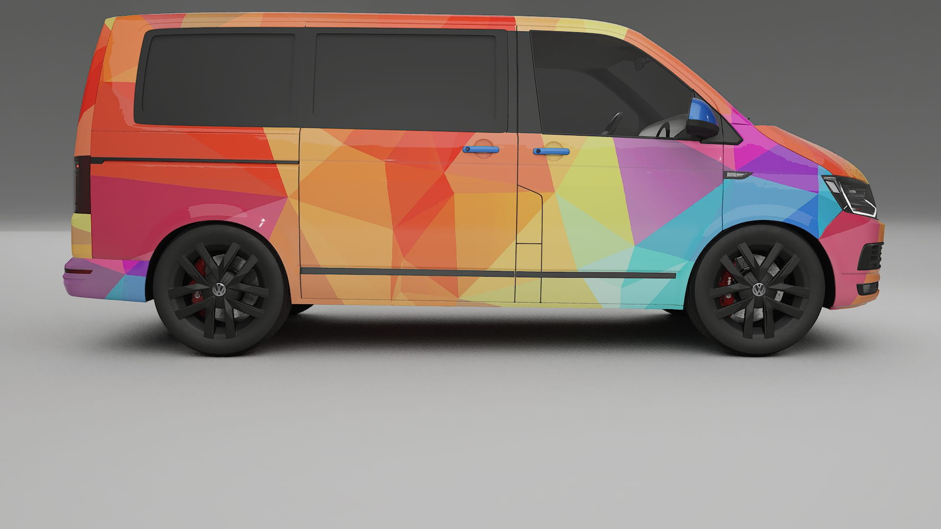 VW Transporter T6 Multivan VECTOR VIBE – Ontworpen Wrap PPF Kit van Printbaar Polyurethaanfolie