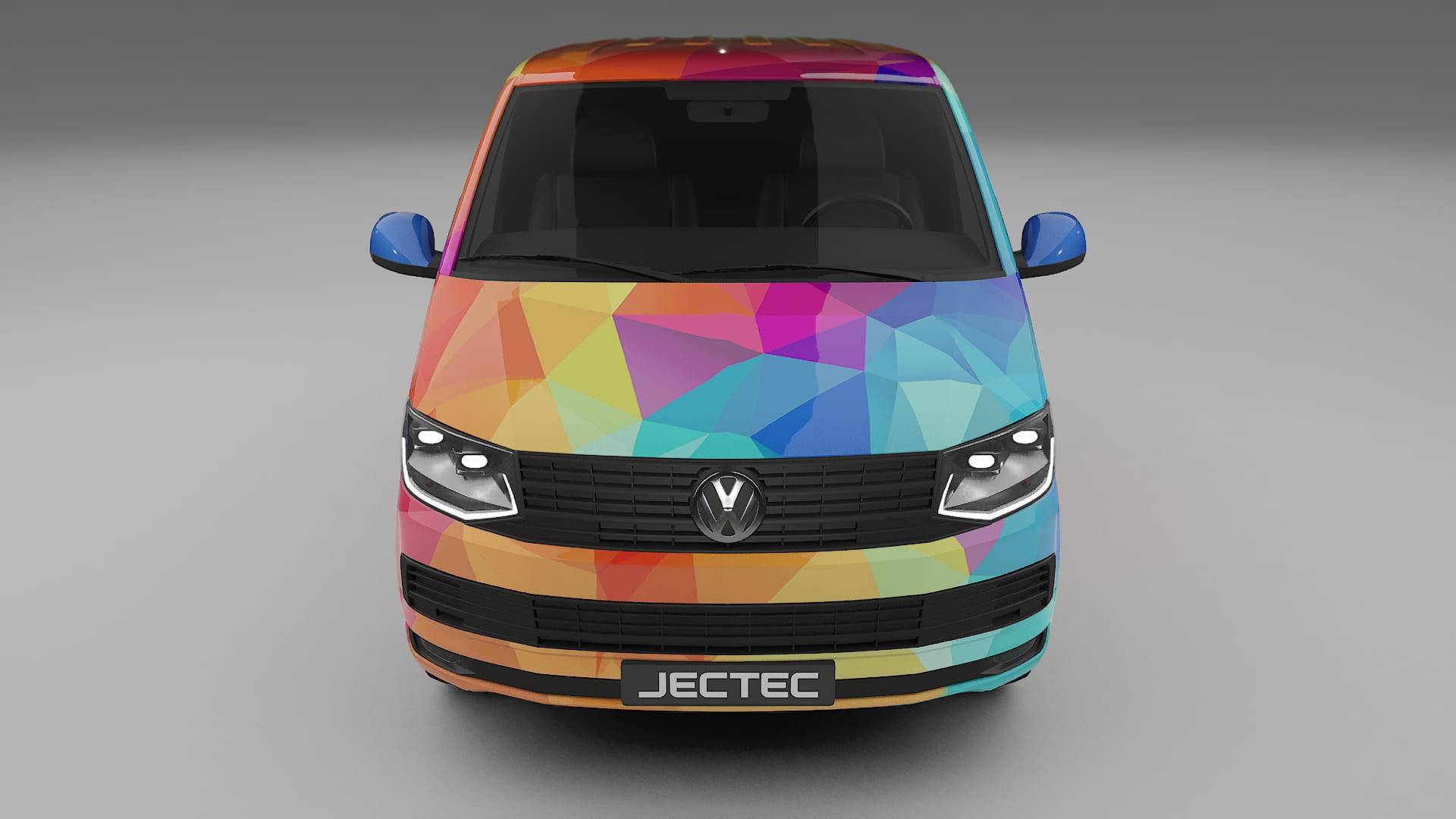 VW Transporter T6 Multivan VECTOR VIBE – Ontworpen Wrap PPF Kit van Printbaar Polyurethaanfolie