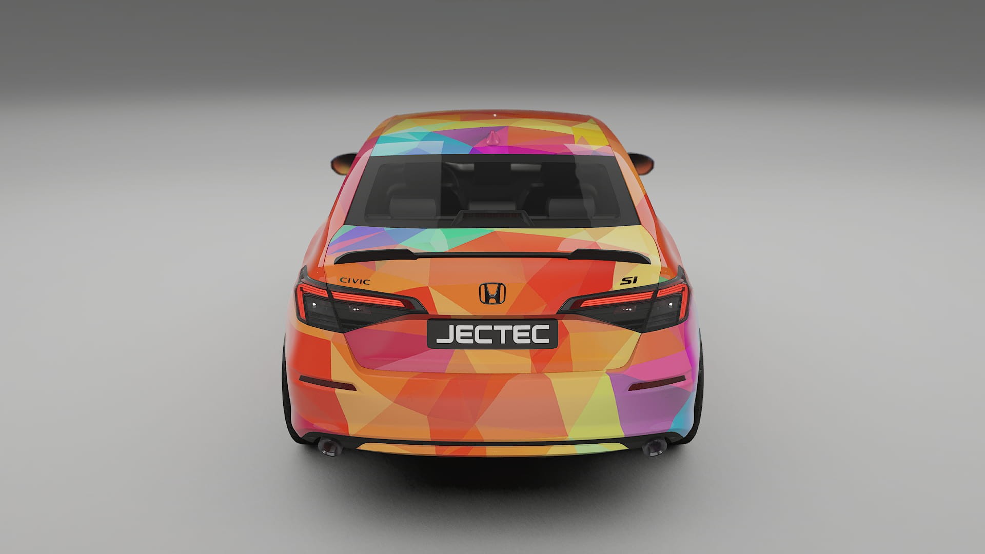 Honda Civic Si VECTOR VIBE – Ontworpen Wrap PPF Kit van Printbaar Polyurethaanfolie