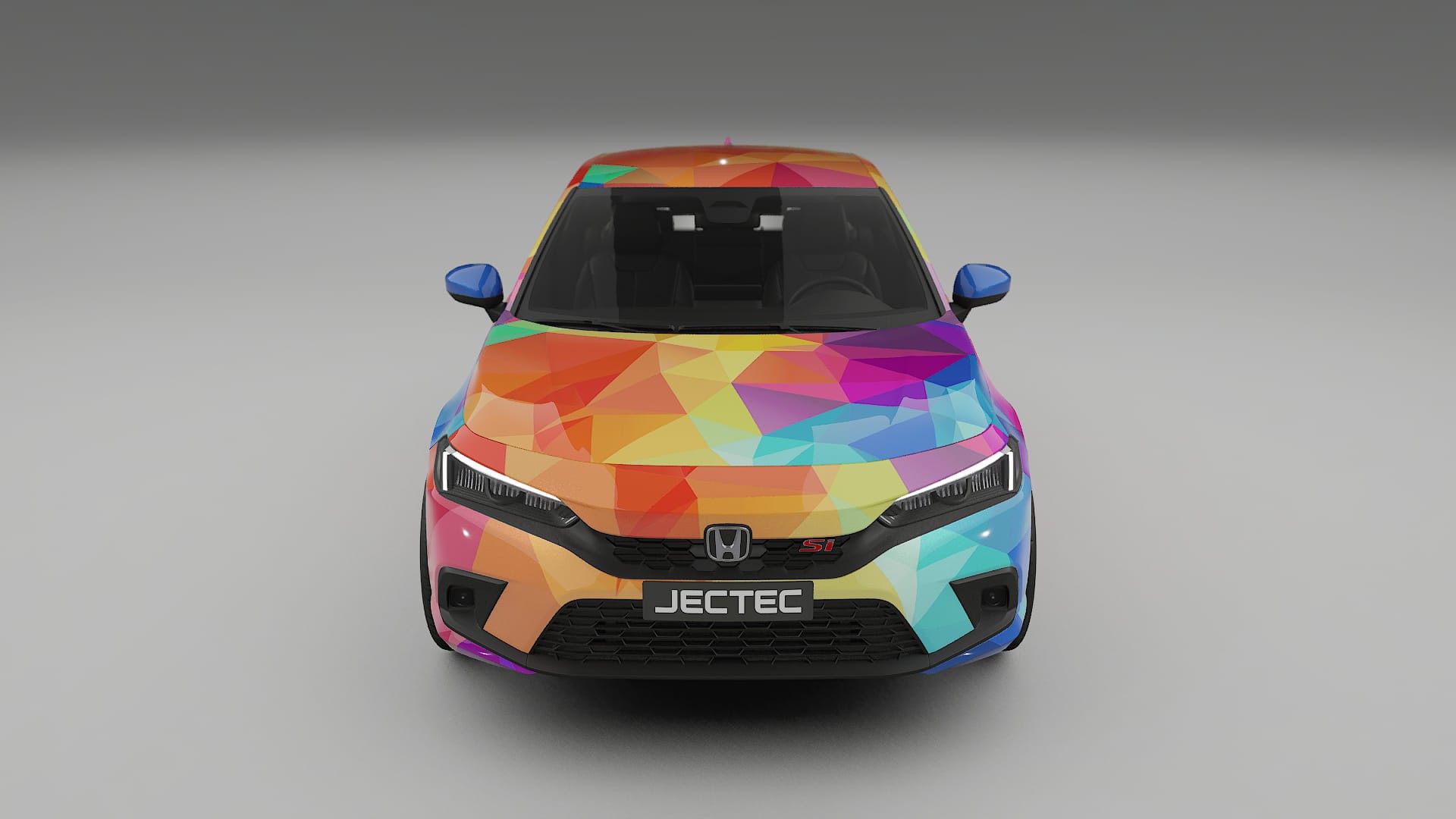 Honda Civic Si VECTOR VIBE – Ontworpen Wrap PPF Kit van Printbaar Polyurethaanfolie