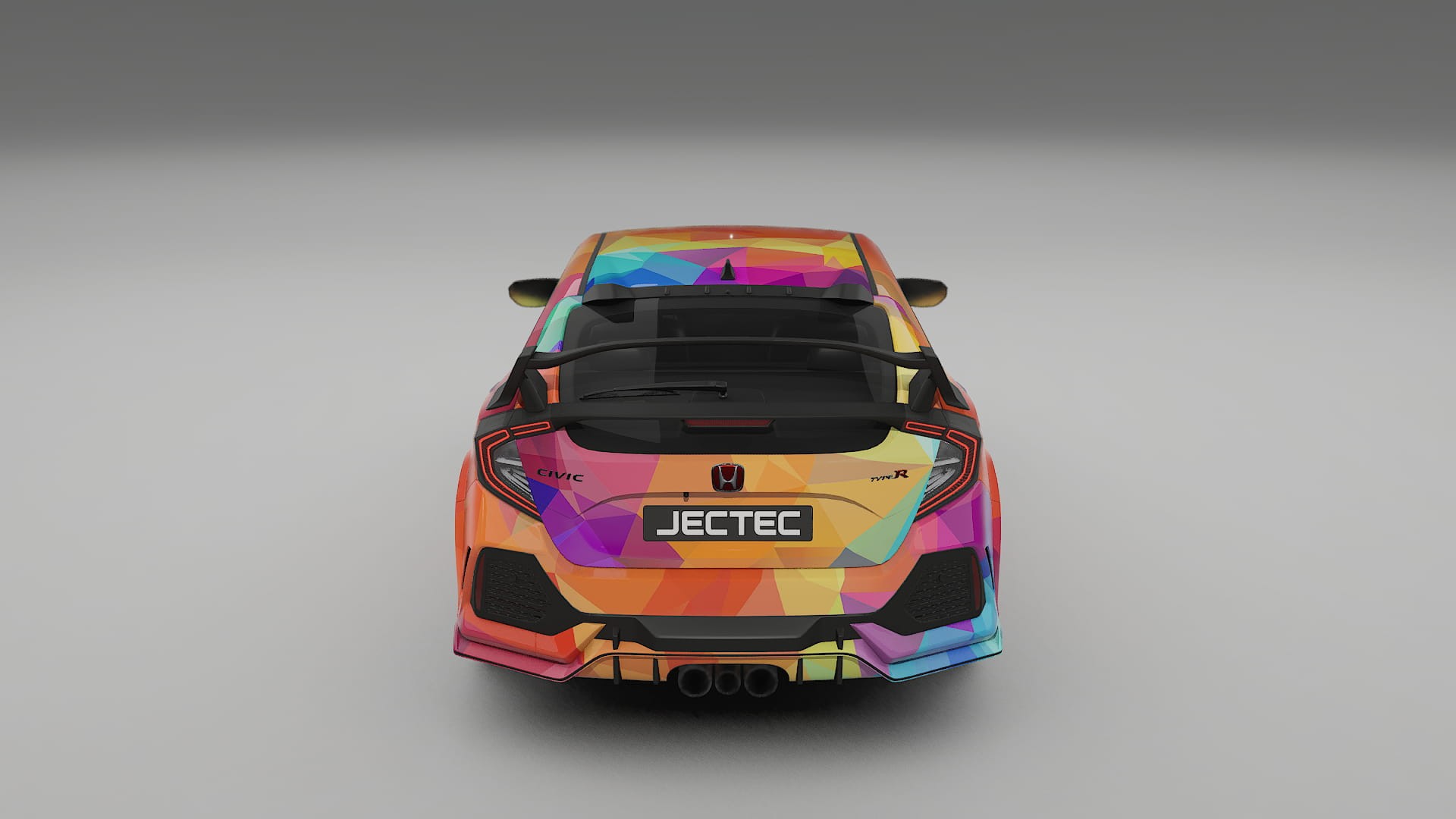 Honda Civic Type-R VECTOR VIBE – Ontworpen Wrap PPF Kit van Printbaar Polyurethaanfolie