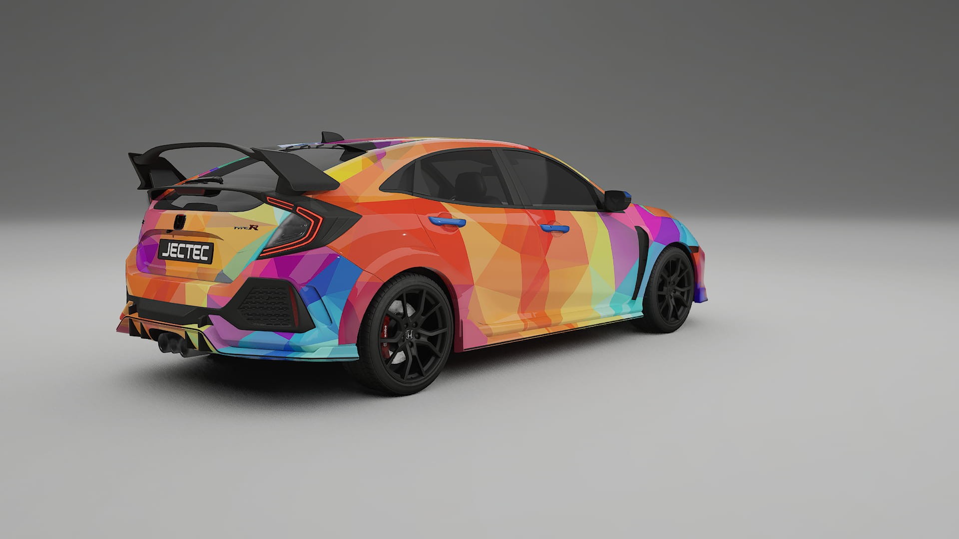 Honda Civic Type-R VECTOR VIBE – Ontworpen Wrap PPF Kit van Printbaar Polyurethaanfolie