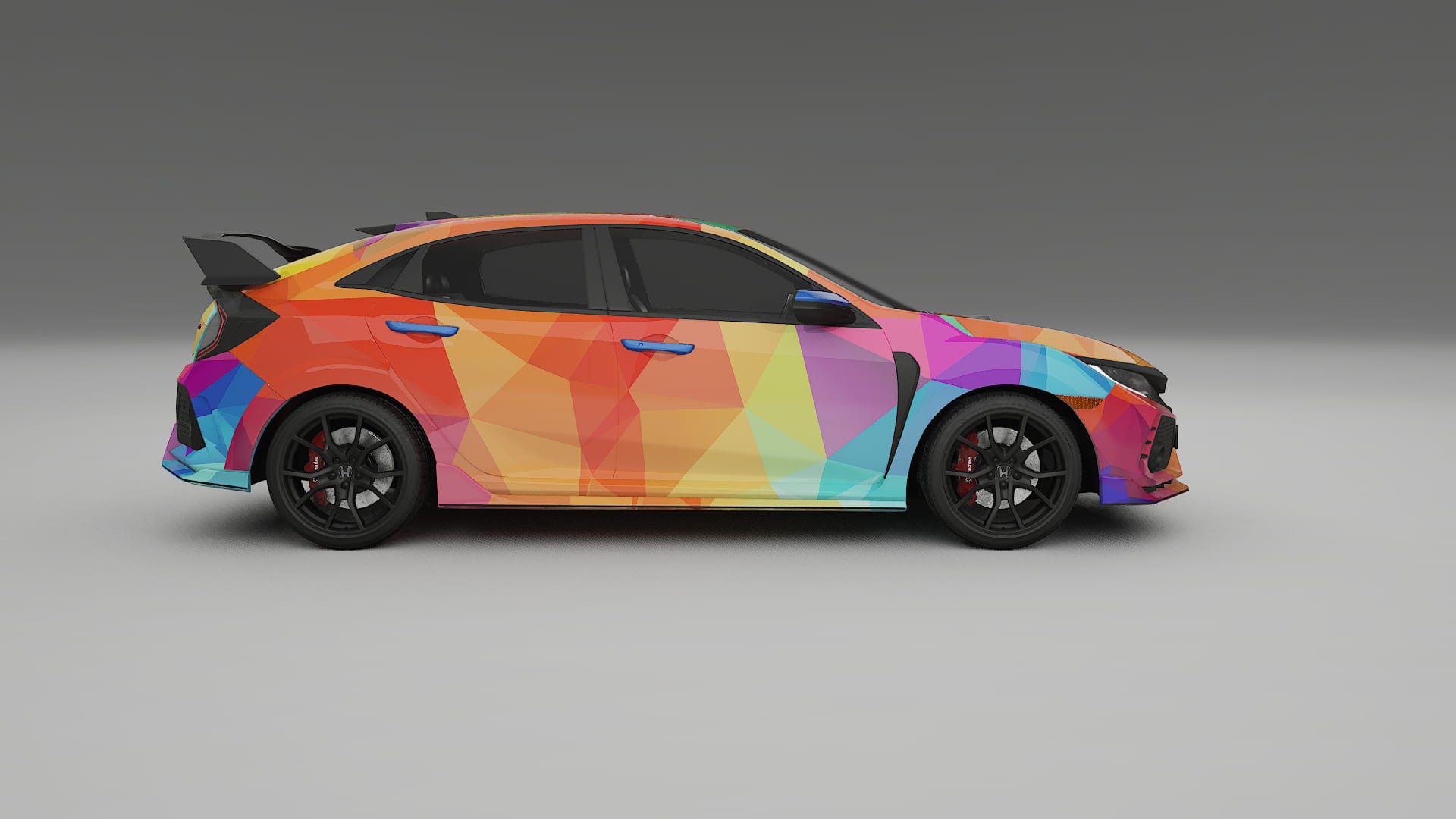 Honda Civic Type-R VECTOR VIBE – Ontworpen Wrap PPF Kit van Printbaar Polyurethaanfolie