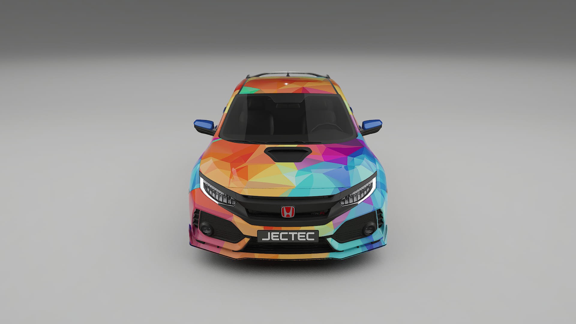 Honda Civic Type-R VECTOR VIBE – Ontworpen Wrap PPF Kit van Printbaar Polyurethaanfolie