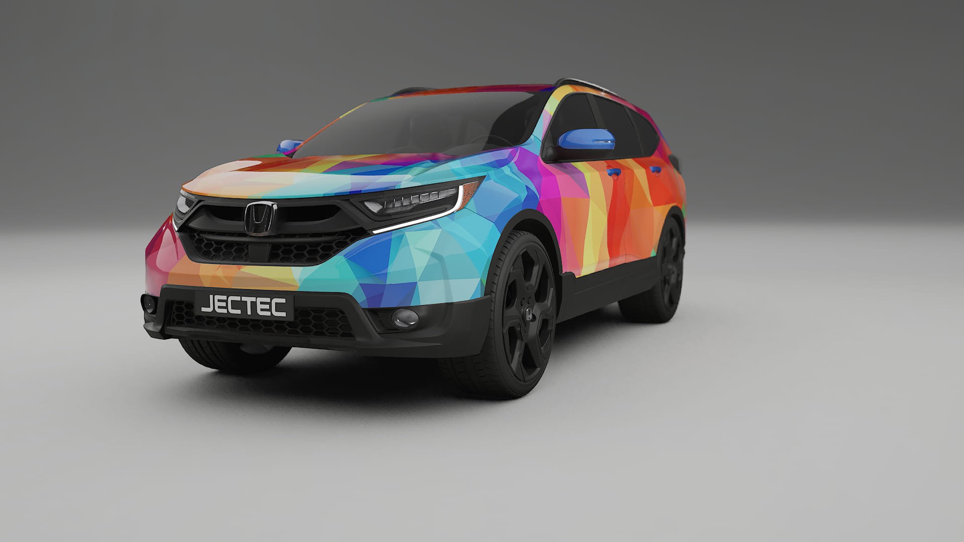 Honda CRV Touring prefacelift pre-LCI VECTOR VIBE – Ontworpen Wrap PPF Kit van Printbaar Polyurethaanfolie
