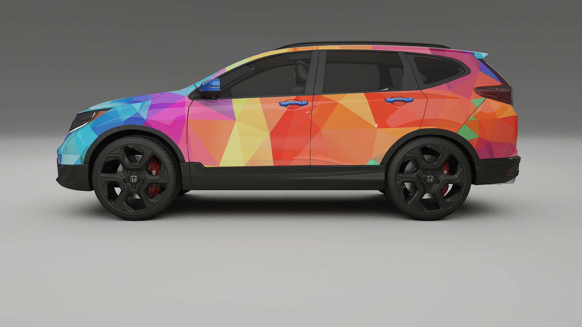 Honda CRV Touring prefacelift pre-LCI VECTOR VIBE – Ontworpen Wrap PPF Kit van Printbaar Polyurethaanfolie