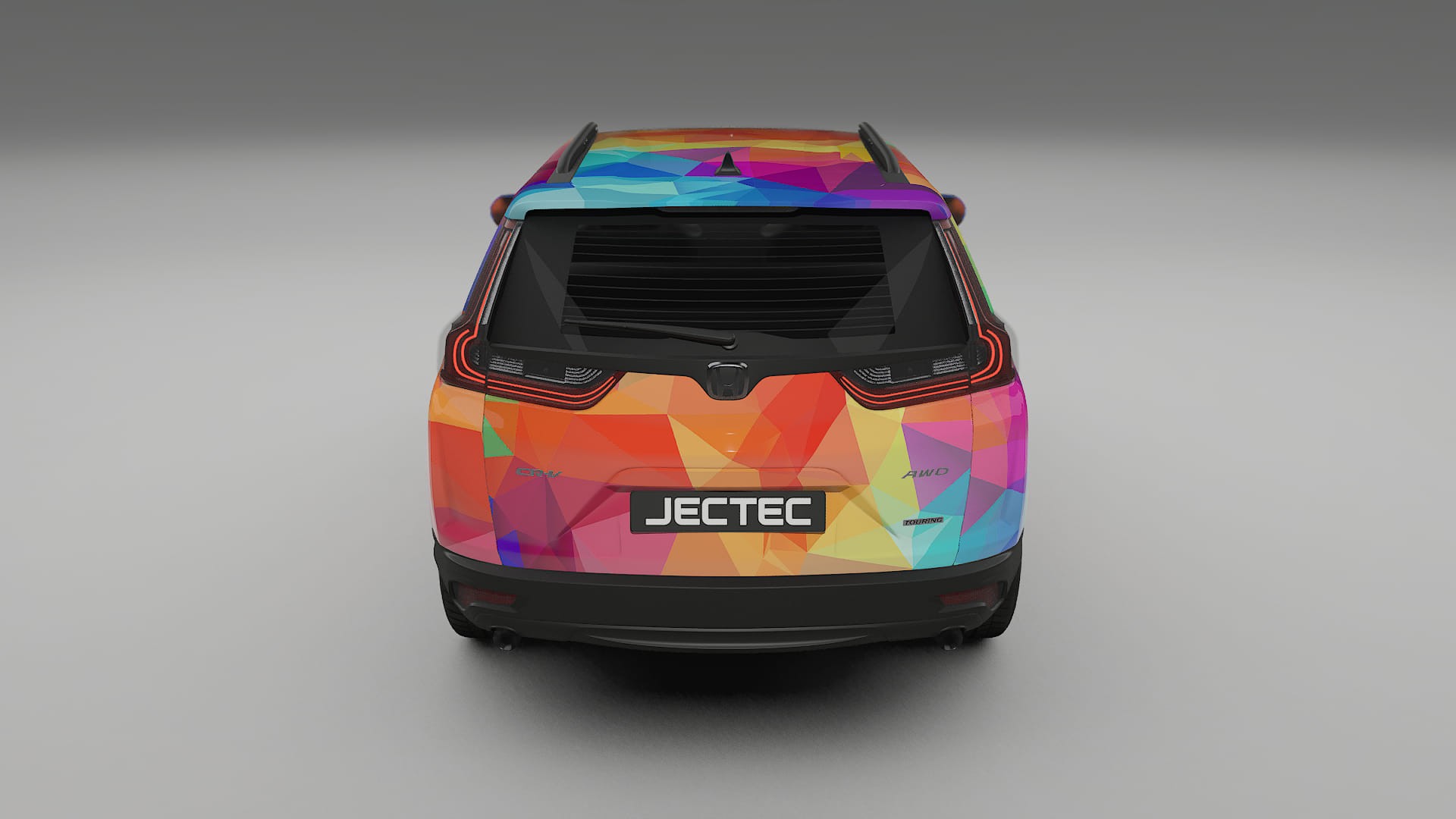 Honda CRV Touring prefacelift pre-LCI VECTOR VIBE – Ontworpen Wrap PPF Kit van Printbaar Polyurethaanfolie