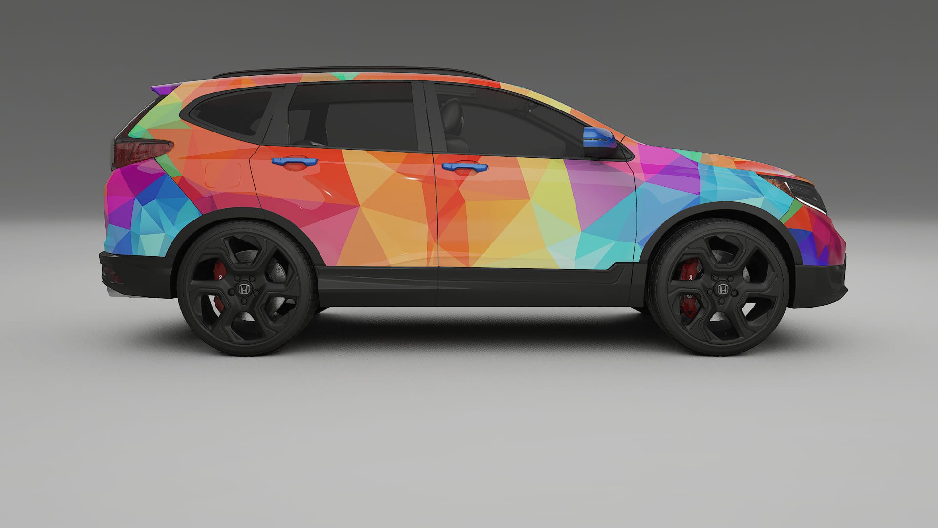 Honda CRV Touring prefacelift pre-LCI VECTOR VIBE – Ontworpen Wrap PPF Kit van Printbaar Polyurethaanfolie