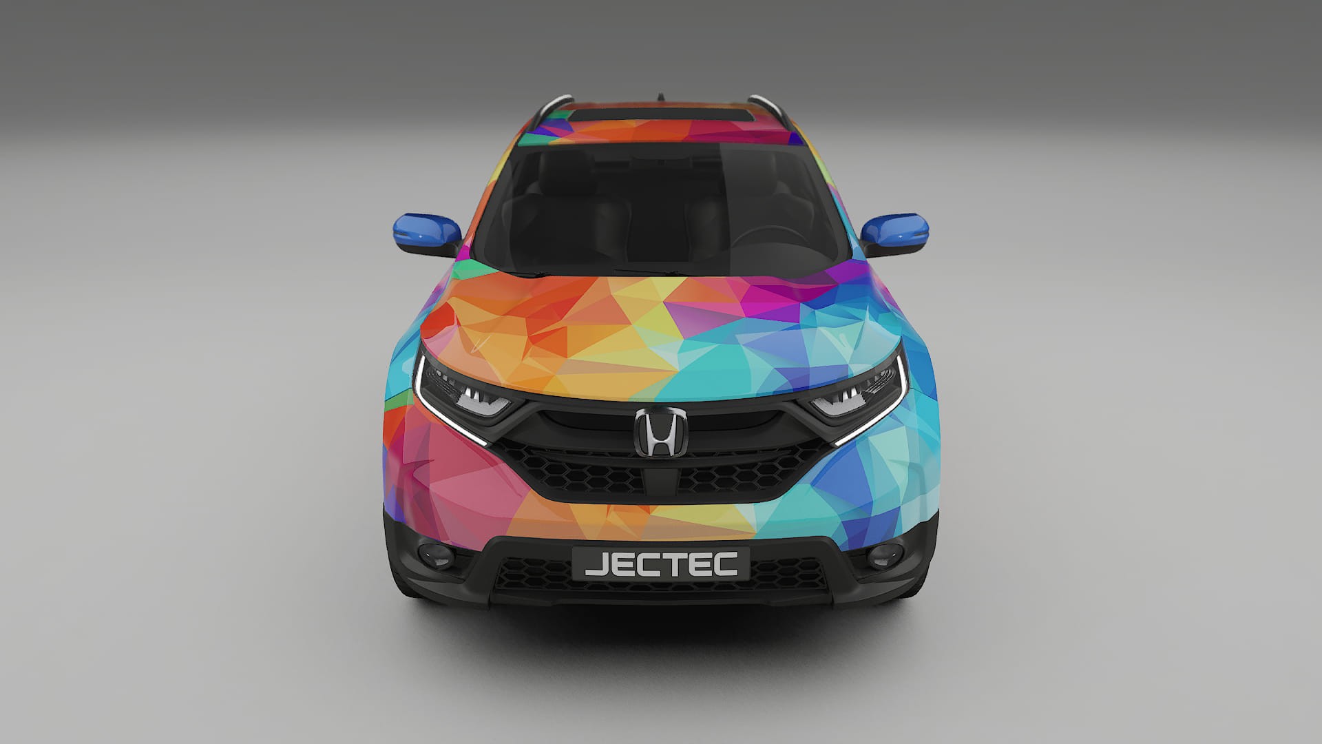 Honda CRV Touring prefacelift pre-LCI VECTOR VIBE – Ontworpen Wrap PPF Kit van Printbaar Polyurethaanfolie