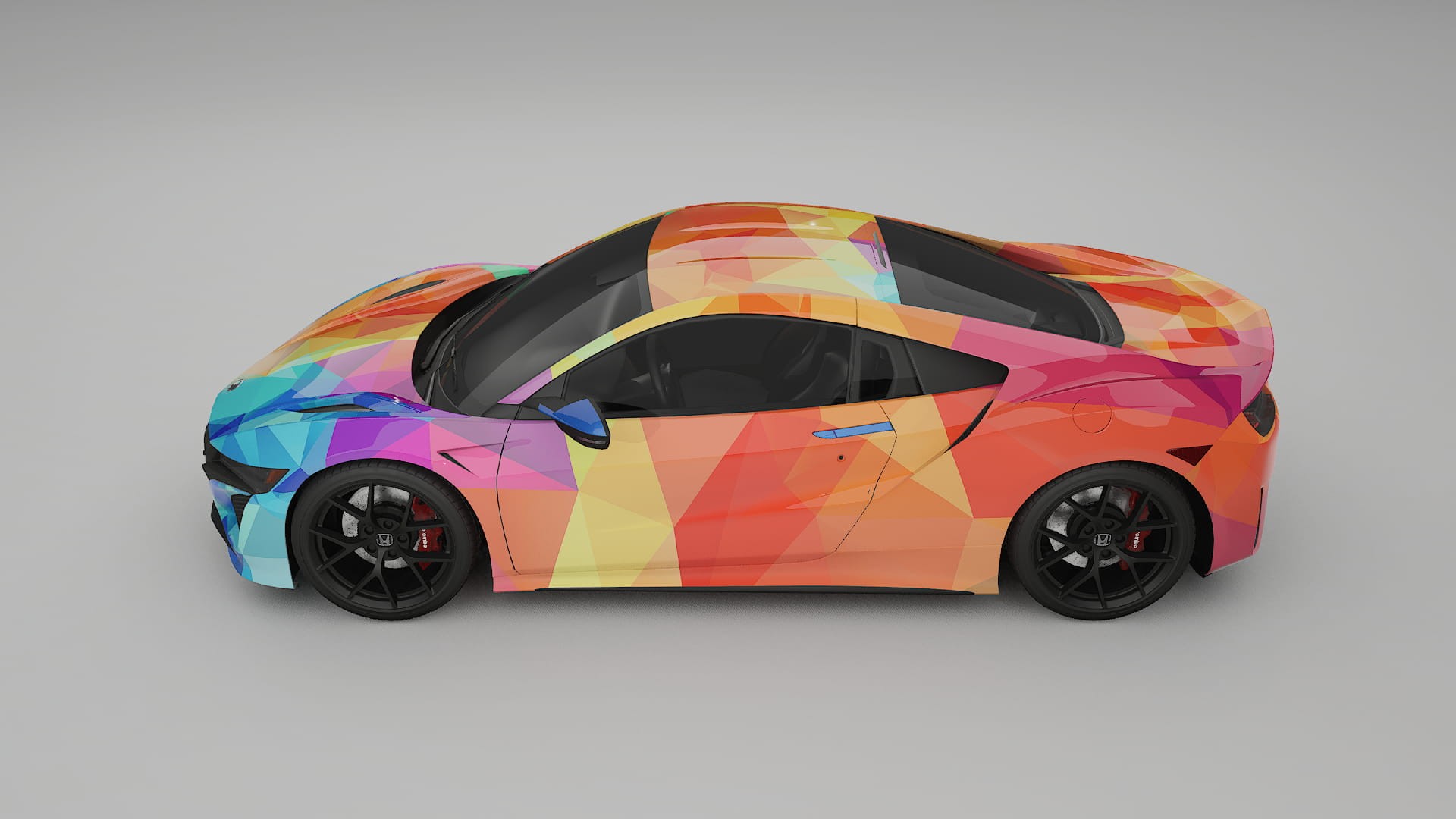 Honda NSX prefacelift pre-LCI VECTOR VIBE – Ontworpen Wrap PPF Kit van Printbaar Polyurethaanfolie
