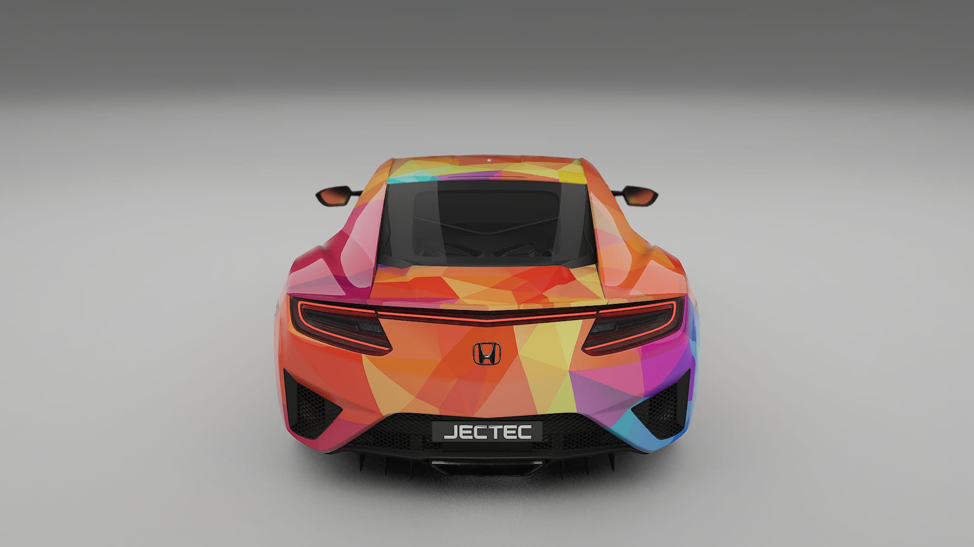 Honda NSX prefacelift pre-LCI VECTOR VIBE – Ontworpen Wrap PPF Kit van Printbaar Polyurethaanfolie