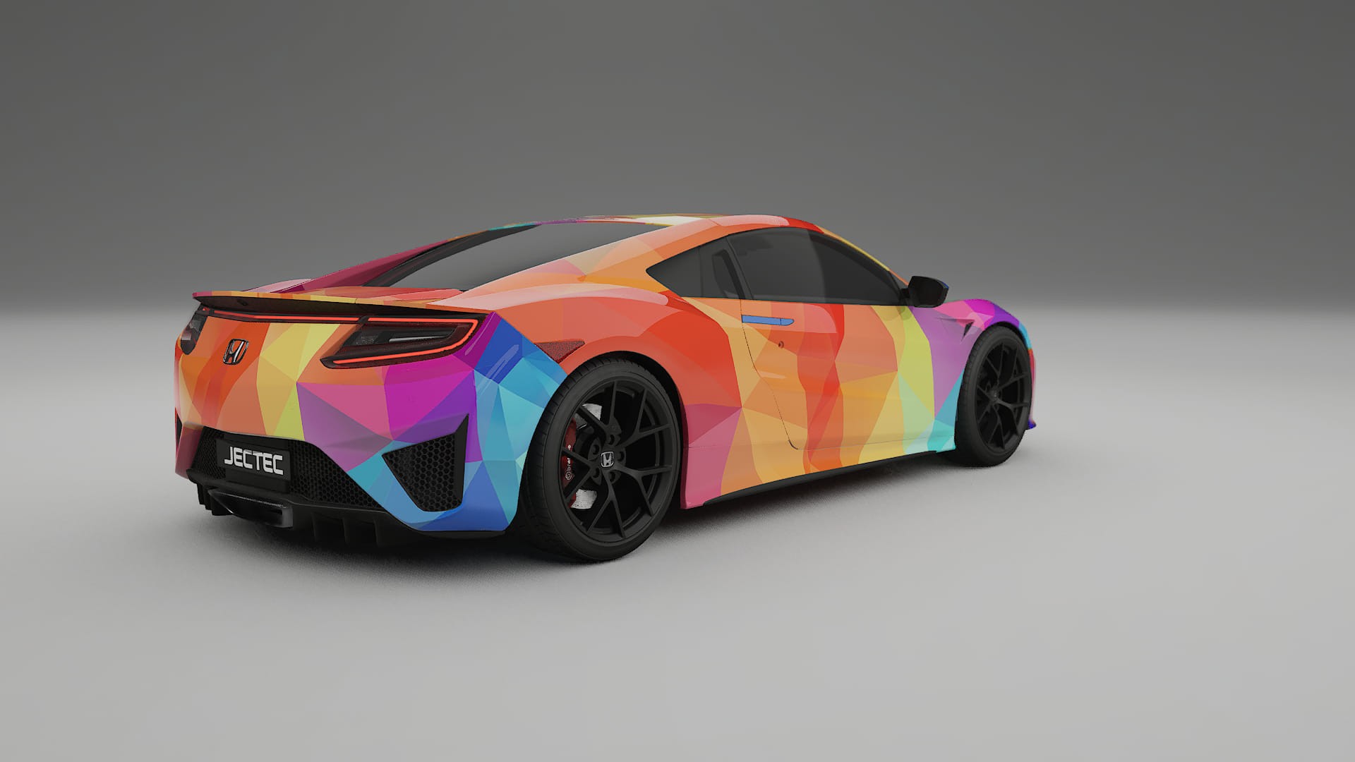Honda NSX prefacelift pre-LCI VECTOR VIBE – Ontworpen Wrap PPF Kit van Printbaar Polyurethaanfolie