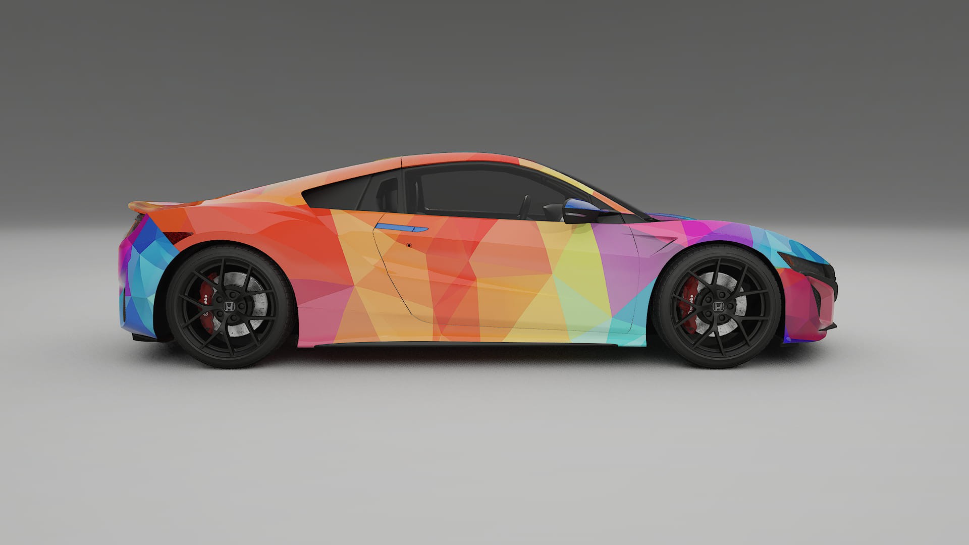Honda NSX prefacelift pre-LCI VECTOR VIBE – Ontworpen Wrap PPF Kit van Printbaar Polyurethaanfolie