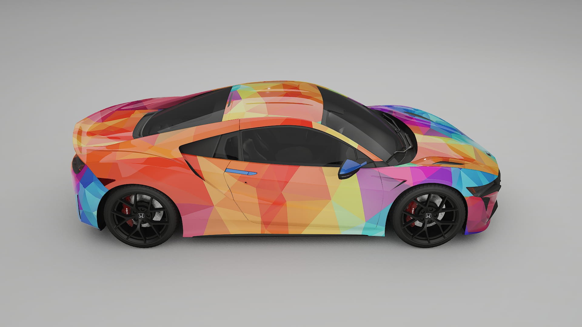 Honda NSX prefacelift pre-LCI VECTOR VIBE – Ontworpen Wrap PPF Kit van Printbaar Polyurethaanfolie