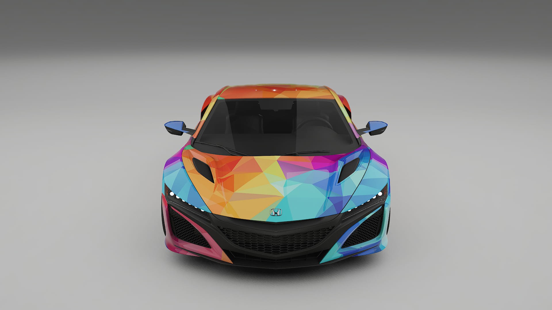 Honda NSX prefacelift pre-LCI VECTOR VIBE – Ontworpen Wrap PPF Kit van Printbaar Polyurethaanfolie