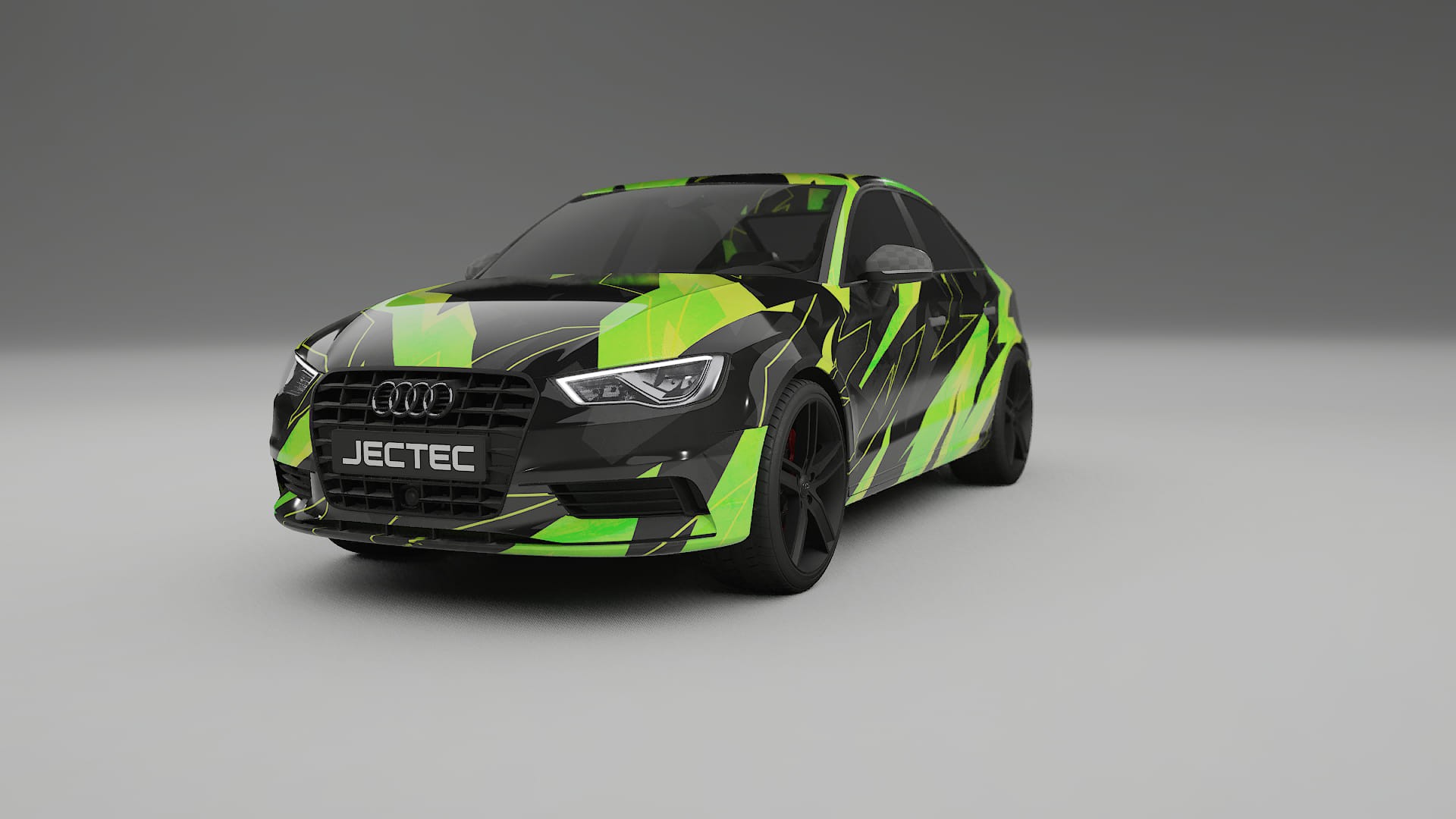 Audi A3 8V sedan prefacelift pre-LCI NINJA TURTLES – Ontworpen Wrap PPF Kit van Printbaar Polyurethaanfolie