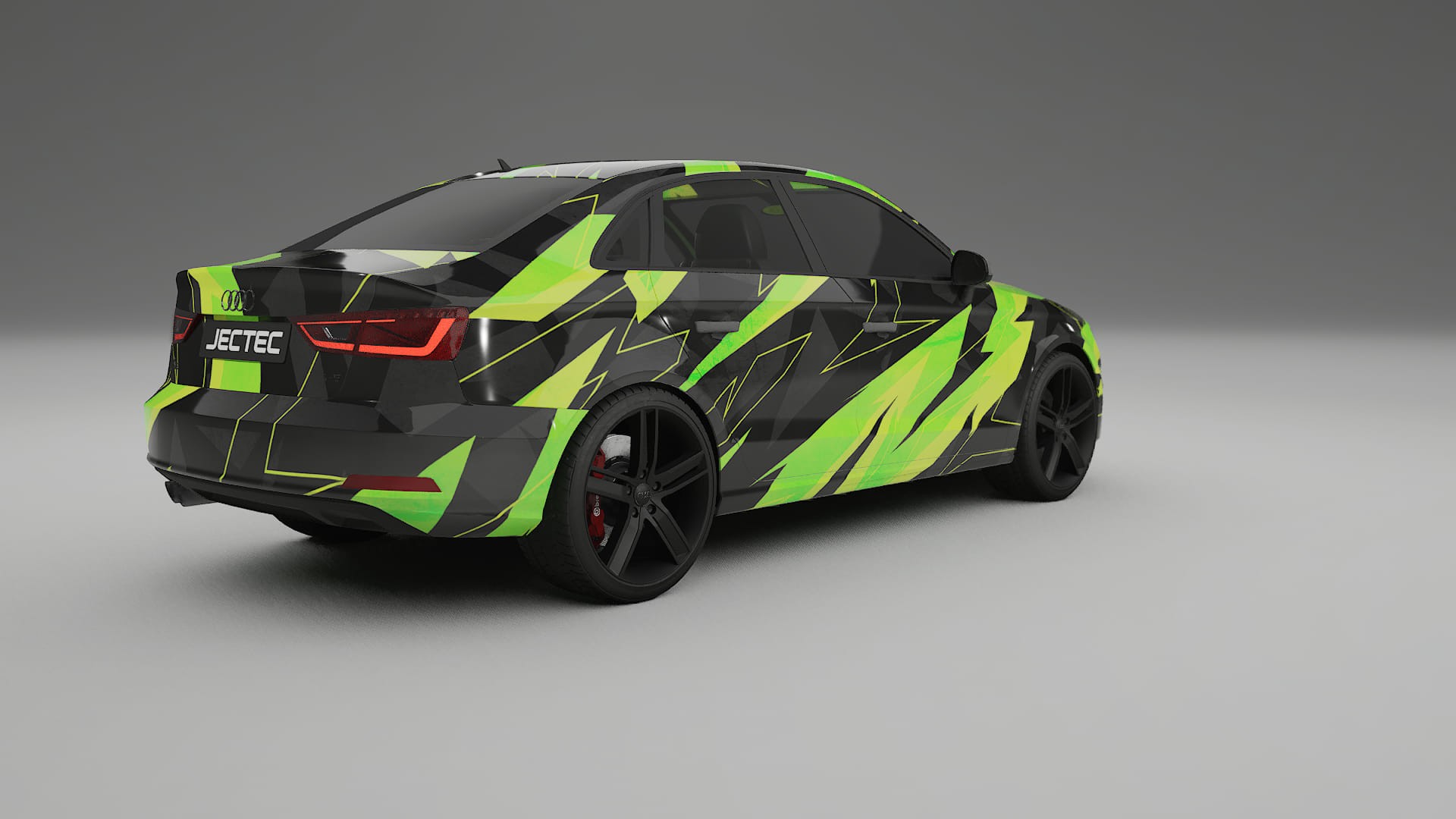 Audi A3 8V sedan prefacelift pre-LCI NINJA TURTLES – Ontworpen Wrap PPF Kit van Printbaar Polyurethaanfolie