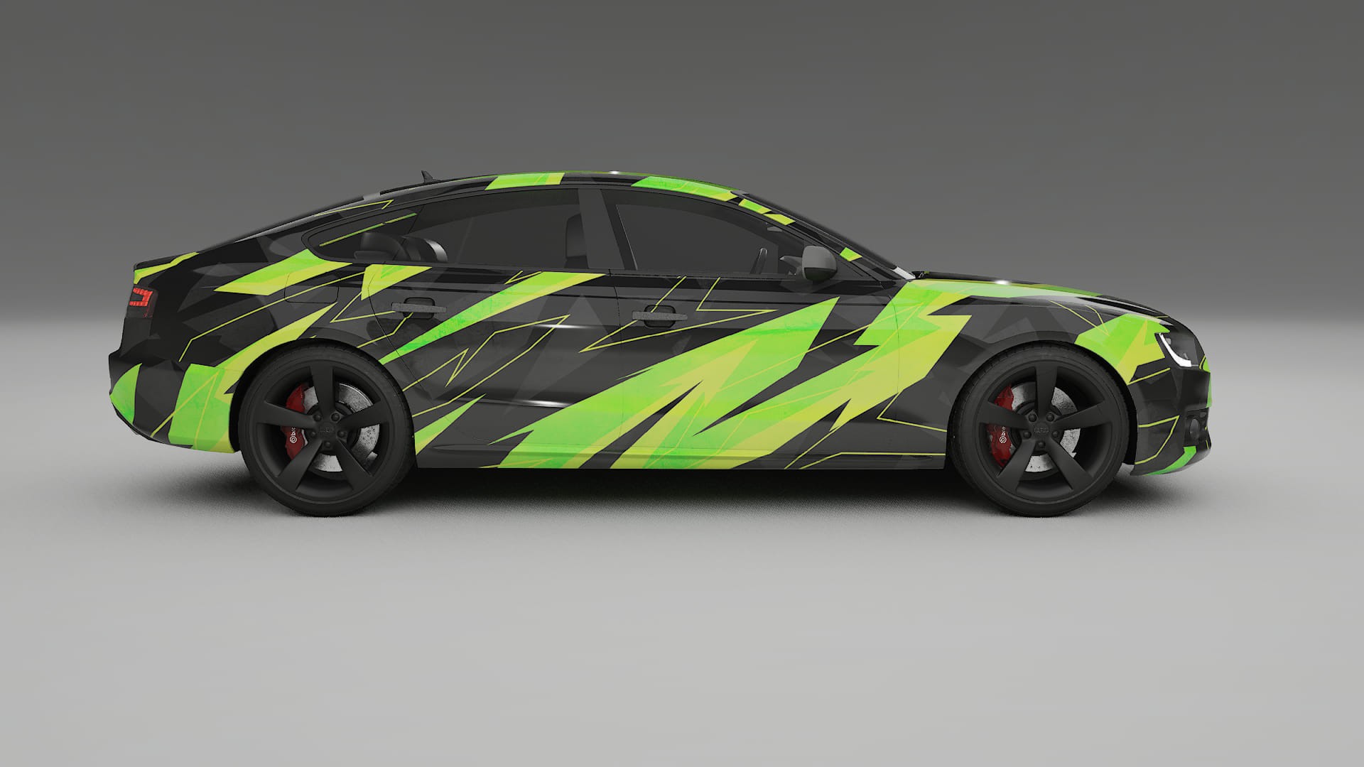 Audi A5 8T Sportback prefacelift pre-LCI NINJA TURTLES – Ontworpen Wrap PPF Kit van Printbaar Polyurethaanfolie