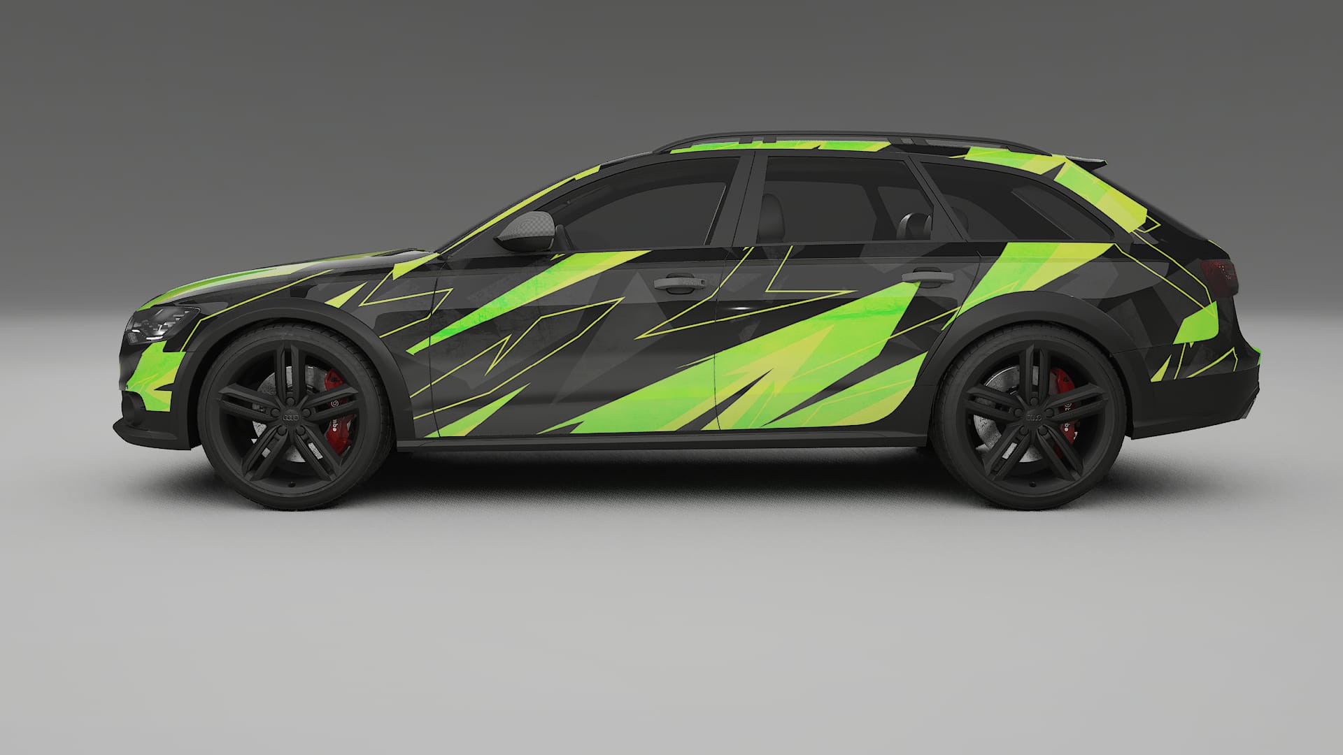 Audi A6 Allroad C7 prefacelift pre-LCI NINJA TURTLES – Ontworpen Wrap PPF Kit van Printbaar Polyurethaanfolie