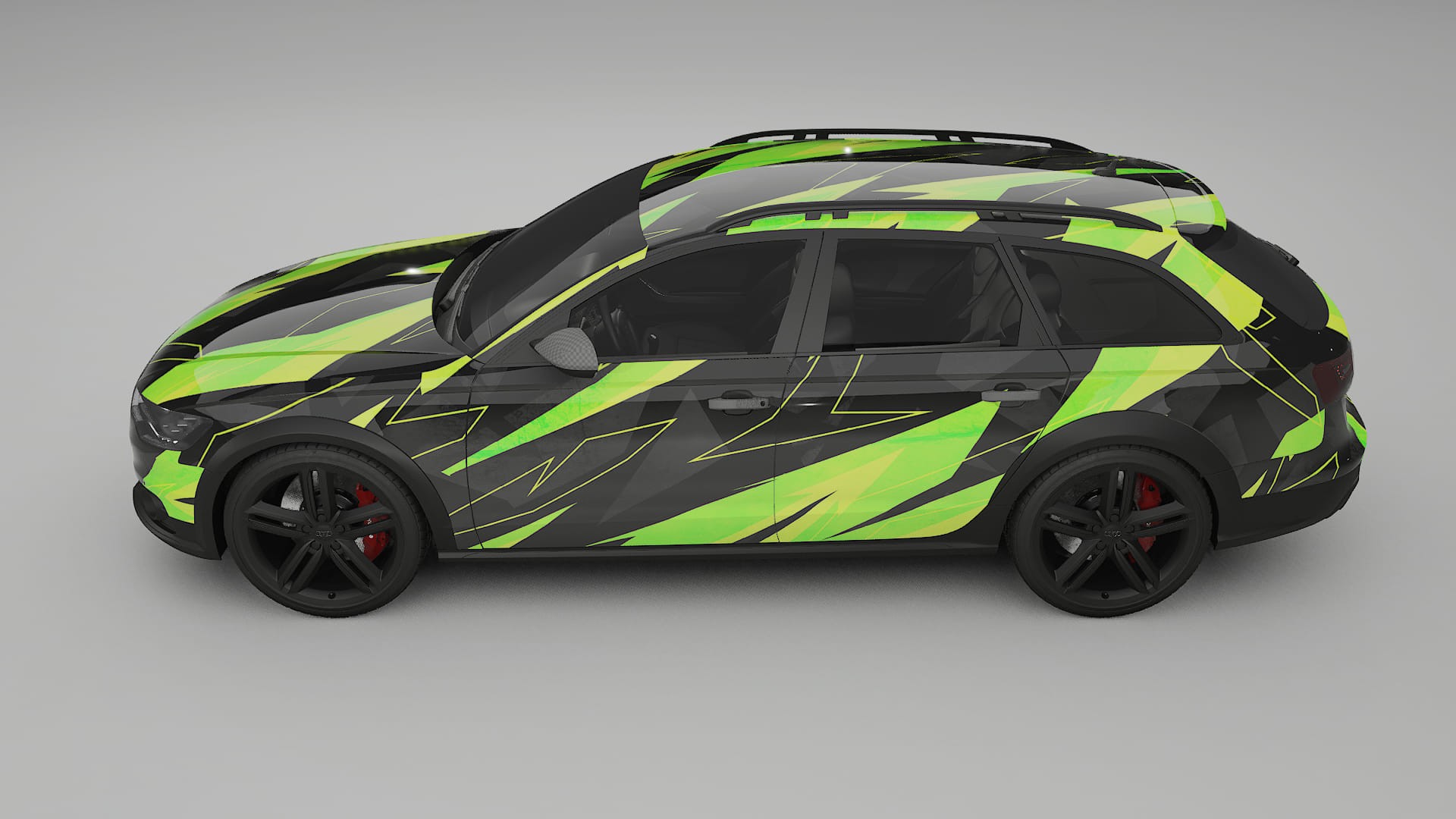 Audi A6 Allroad C7 prefacelift pre-LCI NINJA TURTLES – Ontworpen Wrap PPF Kit van Printbaar Polyurethaanfolie