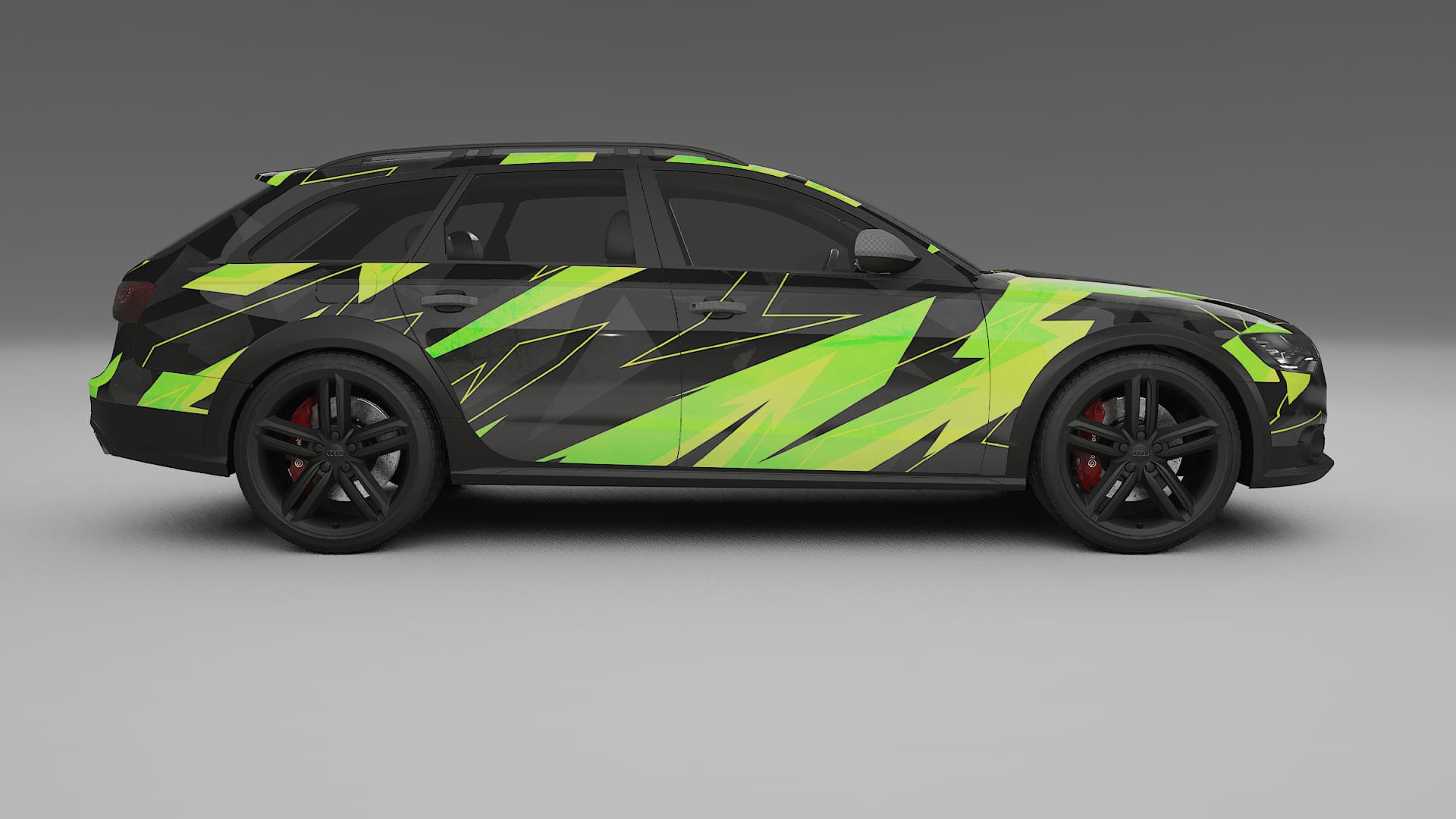 Audi A6 Allroad C7 prefacelift pre-LCI NINJA TURTLES – Ontworpen Wrap PPF Kit van Printbaar Polyurethaanfolie