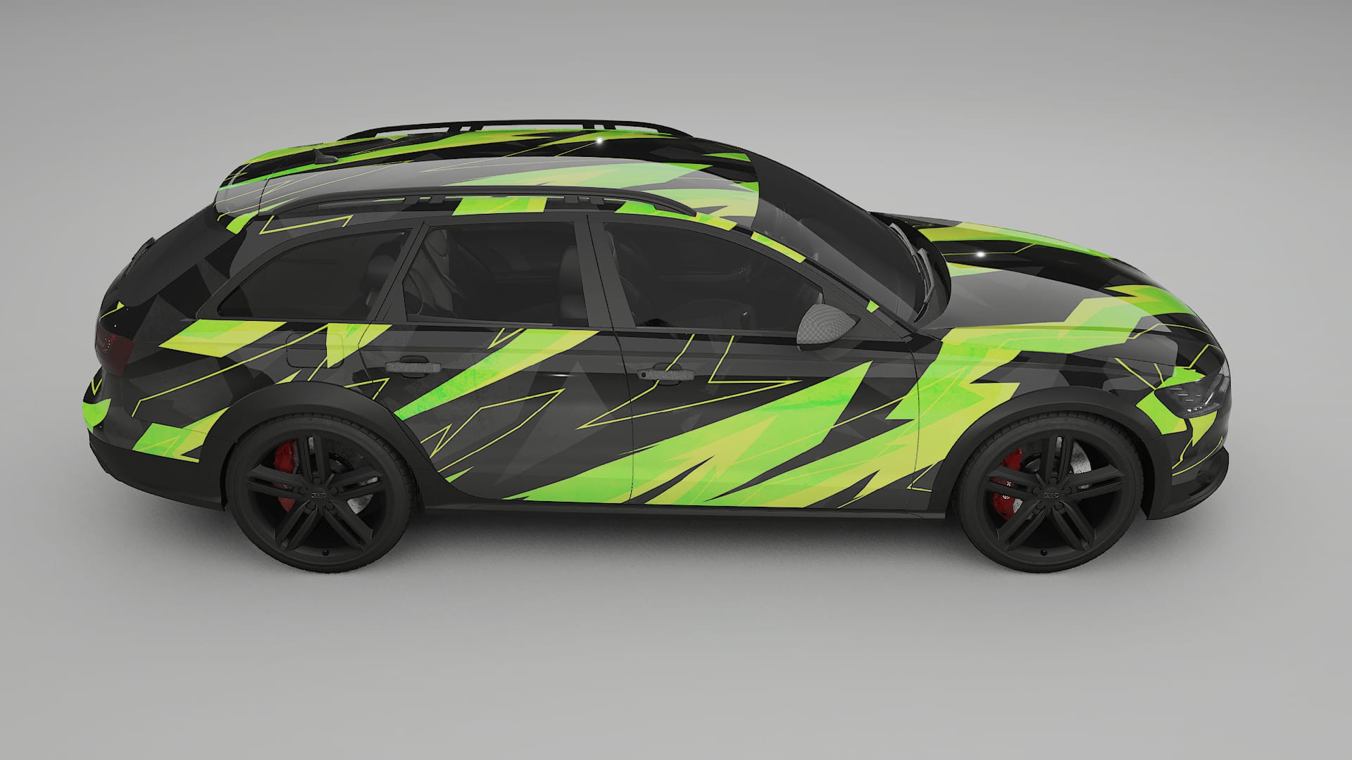 Audi A6 Allroad C7 prefacelift pre-LCI NINJA TURTLES – Ontworpen Wrap PPF Kit van Printbaar Polyurethaanfolie