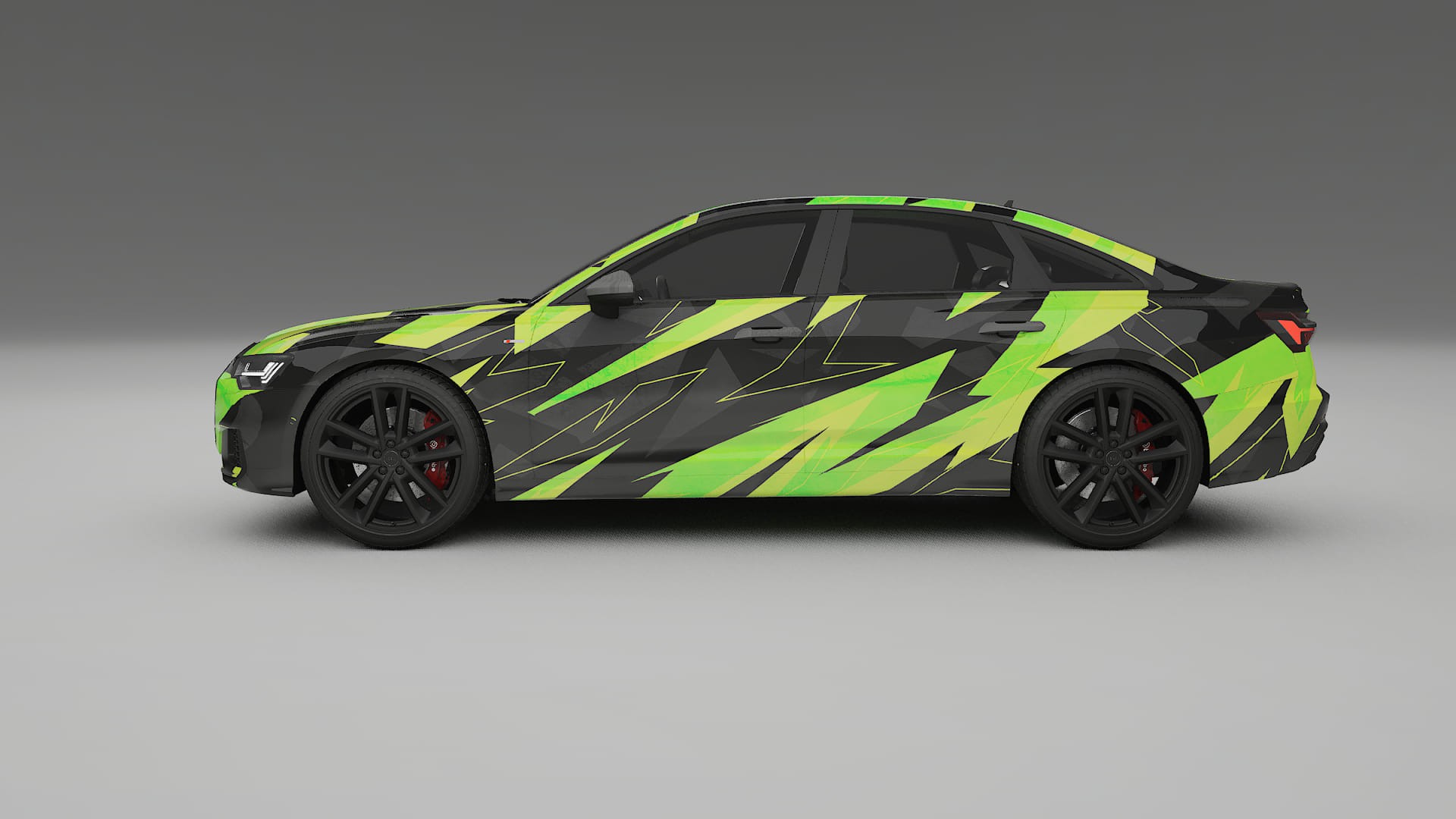 Audi A6 S-Line C8 NINJA TURTLES – Ontworpen Wrap PPF Kit van Printbaar Polyurethaanfolie