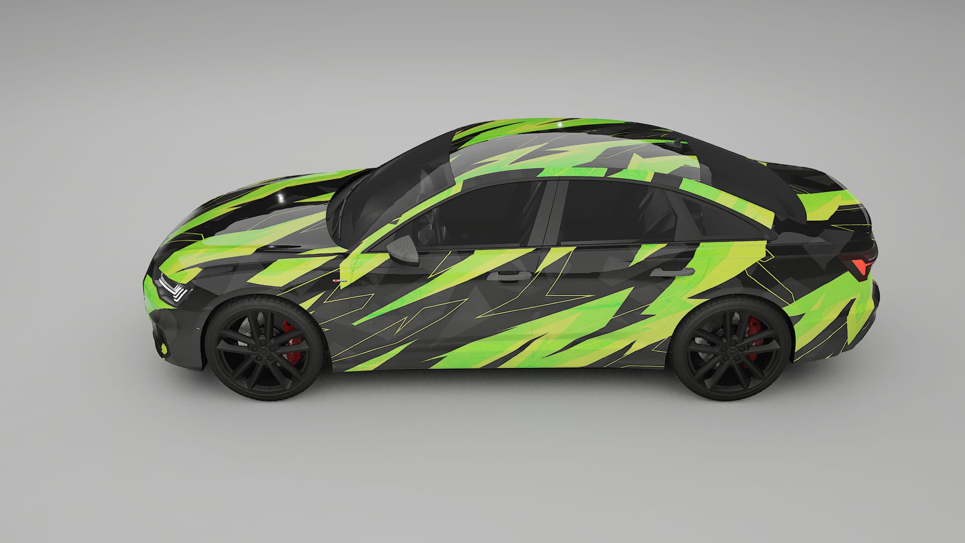 Audi A6 S-Line C8 NINJA TURTLES – Ontworpen Wrap PPF Kit van Printbaar Polyurethaanfolie
