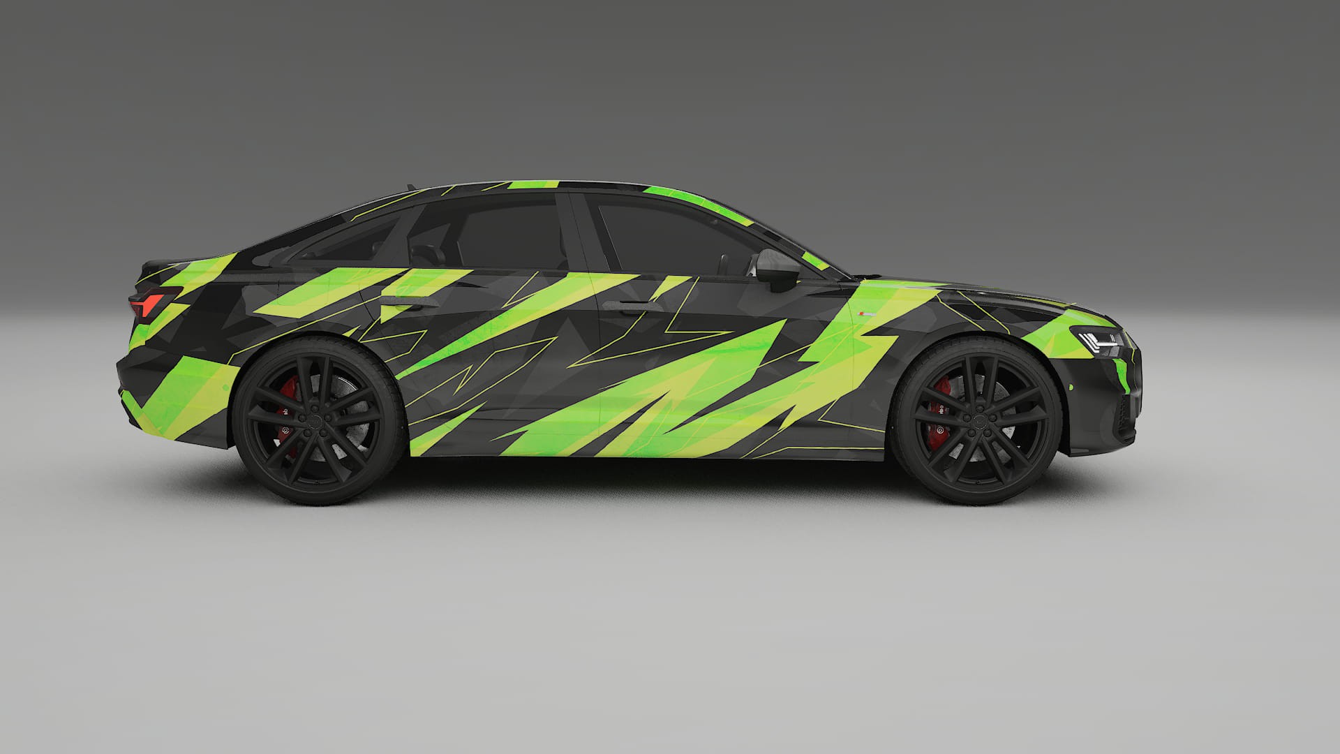 Audi A6 S-Line C8 NINJA TURTLES – Ontworpen Wrap PPF Kit van Printbaar Polyurethaanfolie