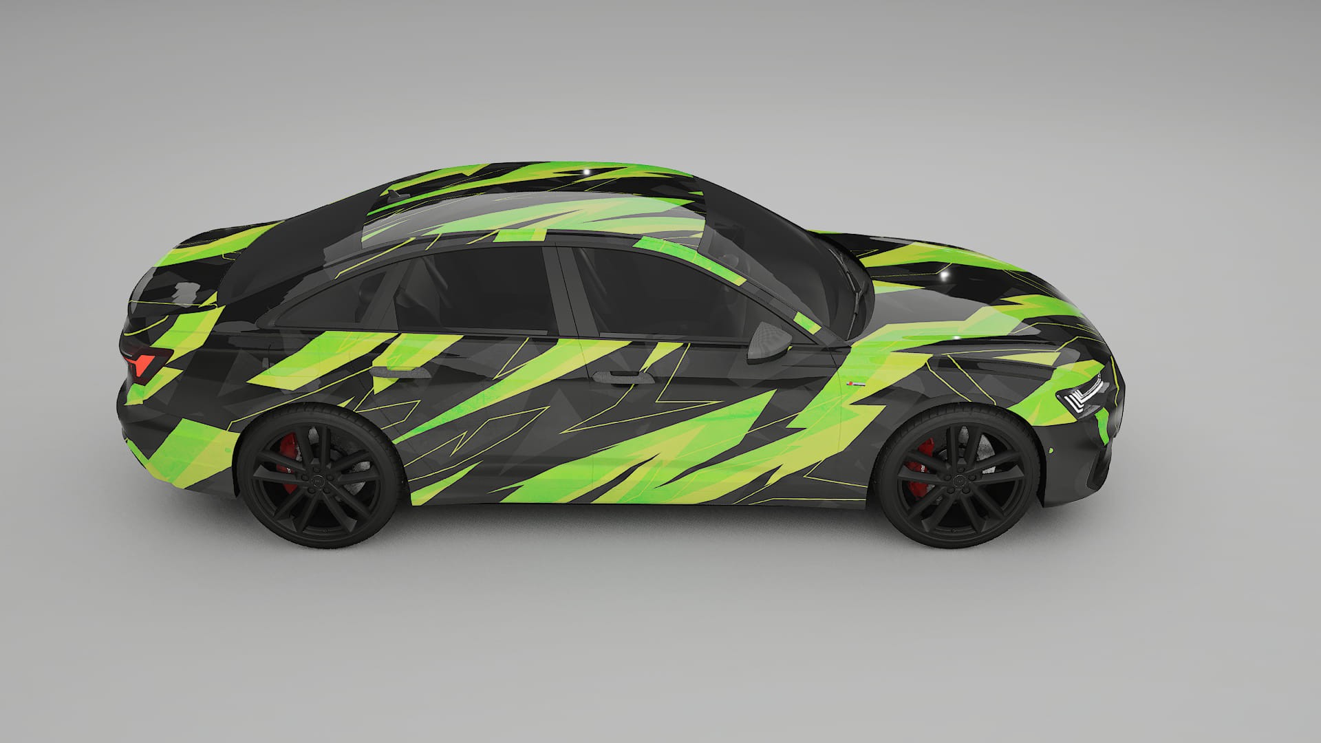Audi A6 S-Line C8 NINJA TURTLES – Ontworpen Wrap PPF Kit van Printbaar Polyurethaanfolie