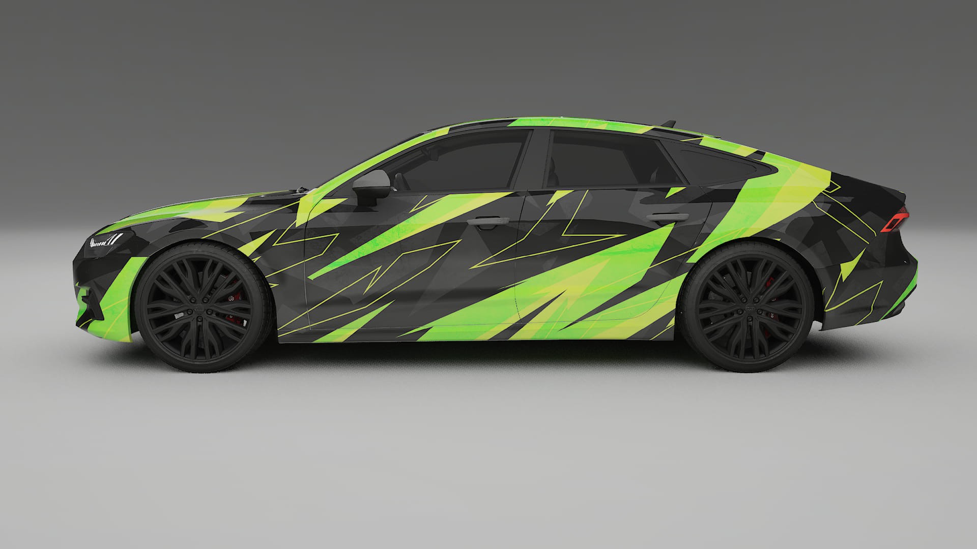 Audi A7 C8 Sportback prefacelift pre-LCI NINJA TURTLES – Ontworpen Wrap PPF Kit van Printbaar Polyurethaanfolie