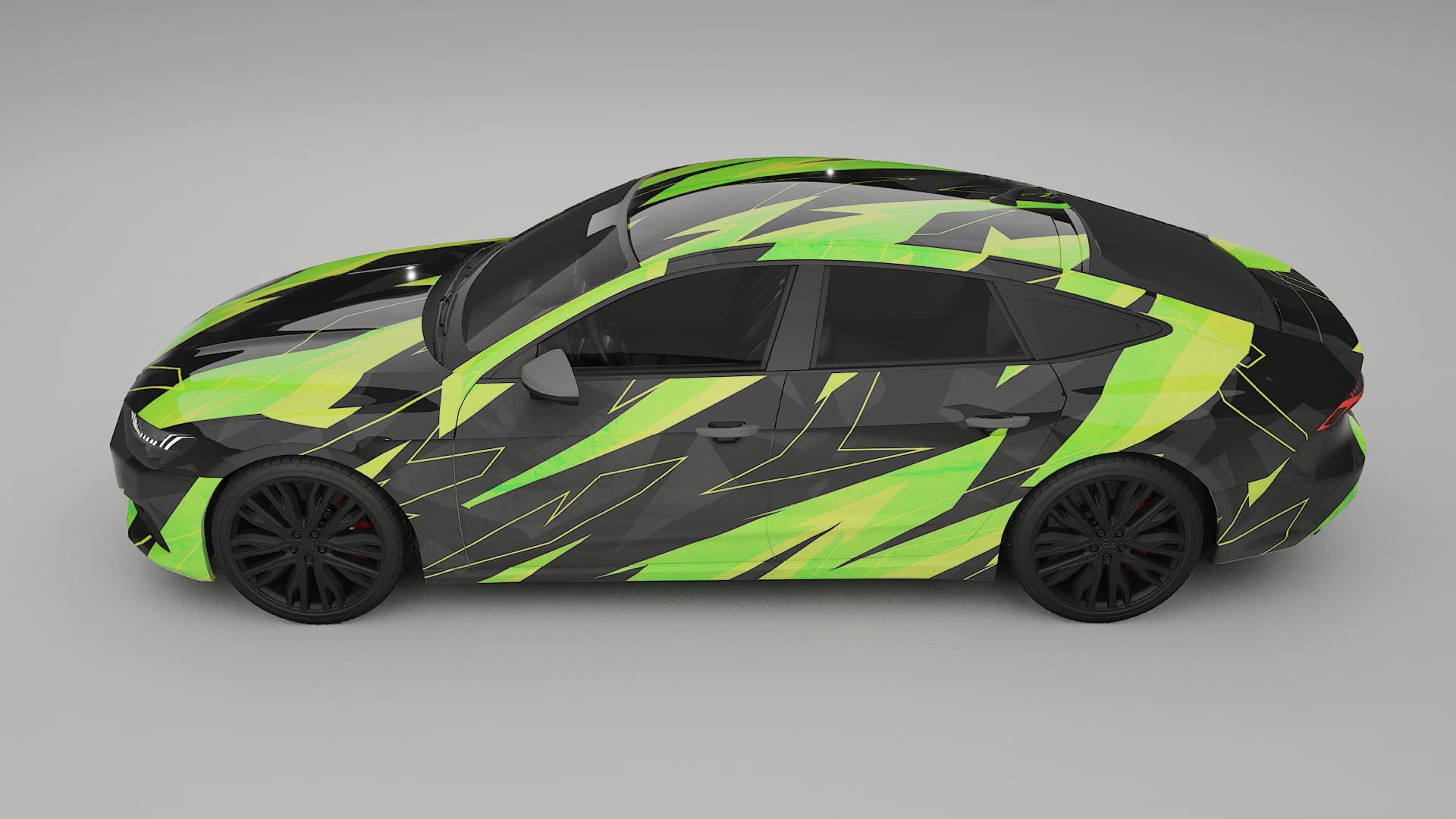 Audi A7 C8 Sportback prefacelift pre-LCI NINJA TURTLES – Ontworpen Wrap PPF Kit van Printbaar Polyurethaanfolie